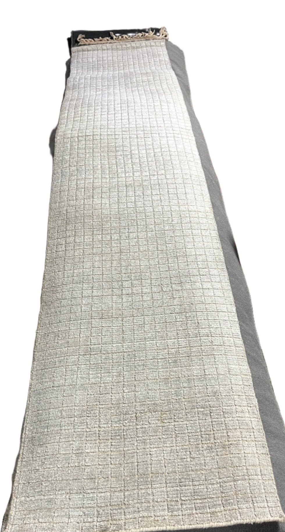 Violet Beuregaurd 2.3x11.6 Tan Handwoven High Low Runner | Banana Manor Rug Factory Outlet