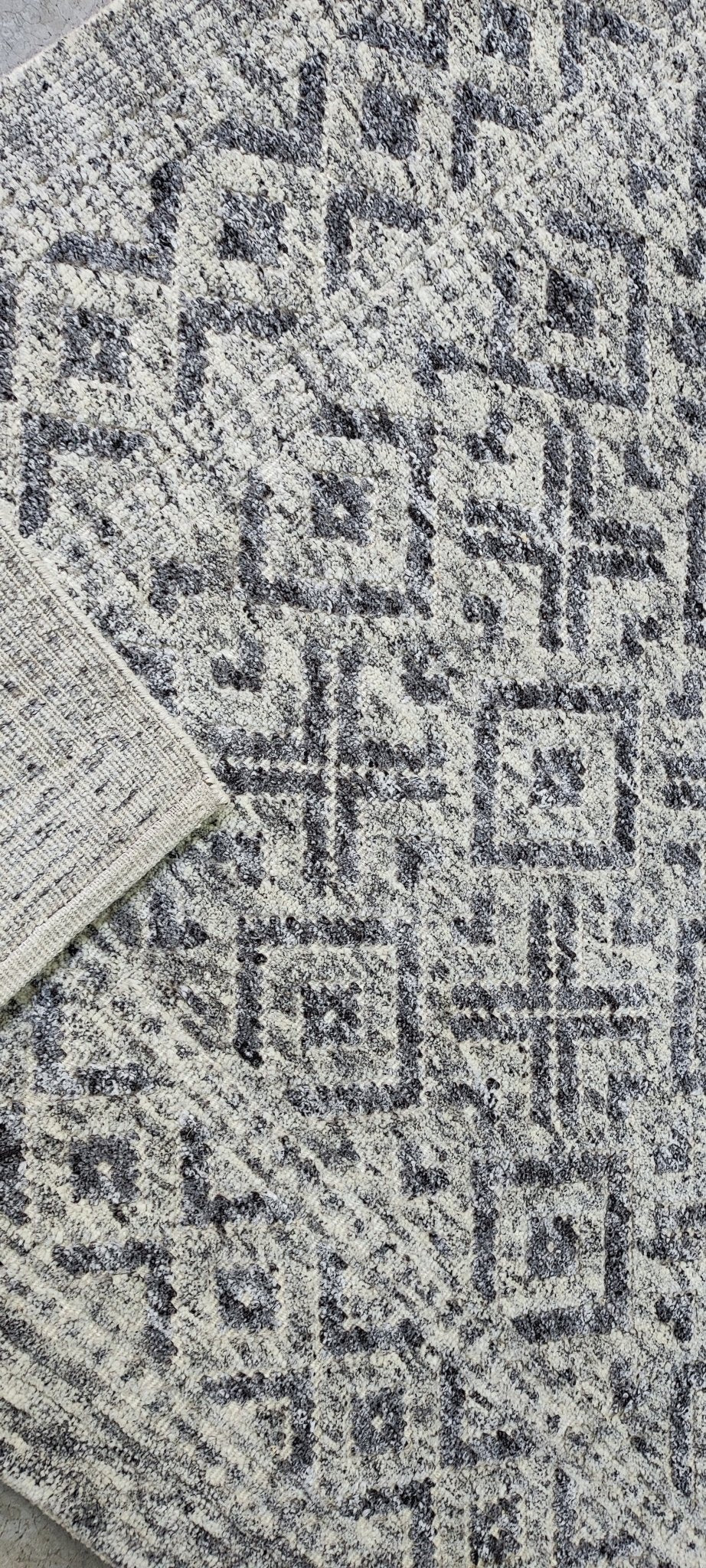 Werner 9.3x12 Hand-Knotted Grey & Silver Modern | Banana Manor Rug Factory Outlet