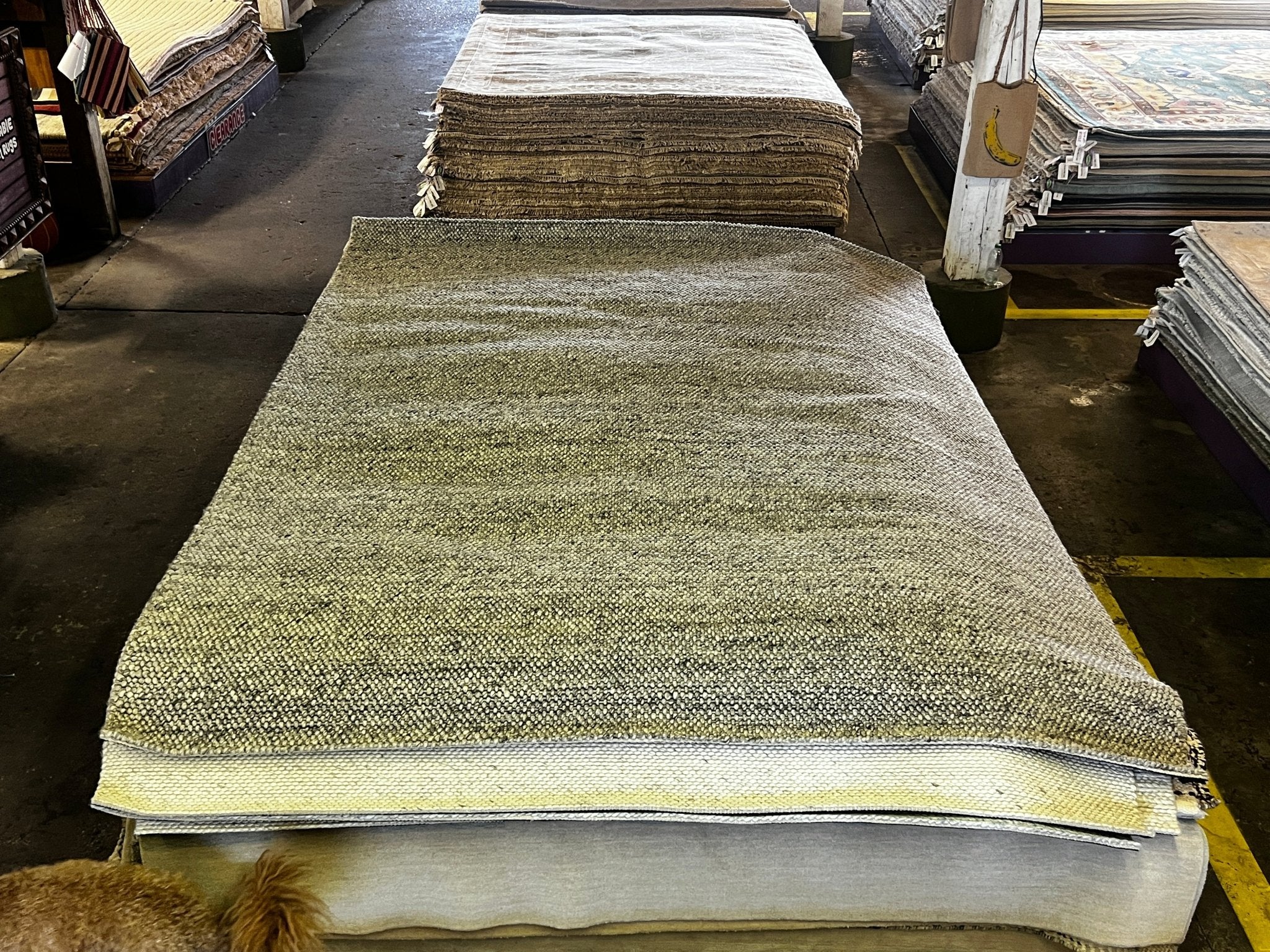 Willa Jean 8x10 Handwoven Wool Goti Grey | Banana Manor Rug Factory Outlet