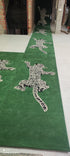 Stalking Leopard Hand-Tufted Runner Rug
