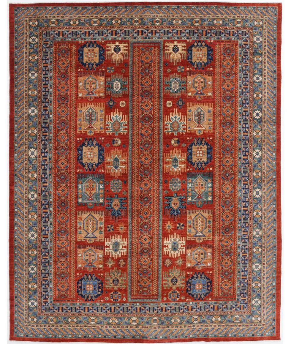 Jessica Swinney 11.11x14.8 Multi-Colored Hand-Knotted Humna Rug