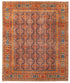 Tricia Brock 8.5x10.4 Taupe and Gold Hand-Knotted Humna Rug