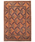 Becky Ann Baker 5.10x8.8 Brown and Blue Hand-Knotted Humna Rug