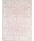 Marnie 9.10x13.4 Ivory and Pink Hand-Knotted Farhan Rug