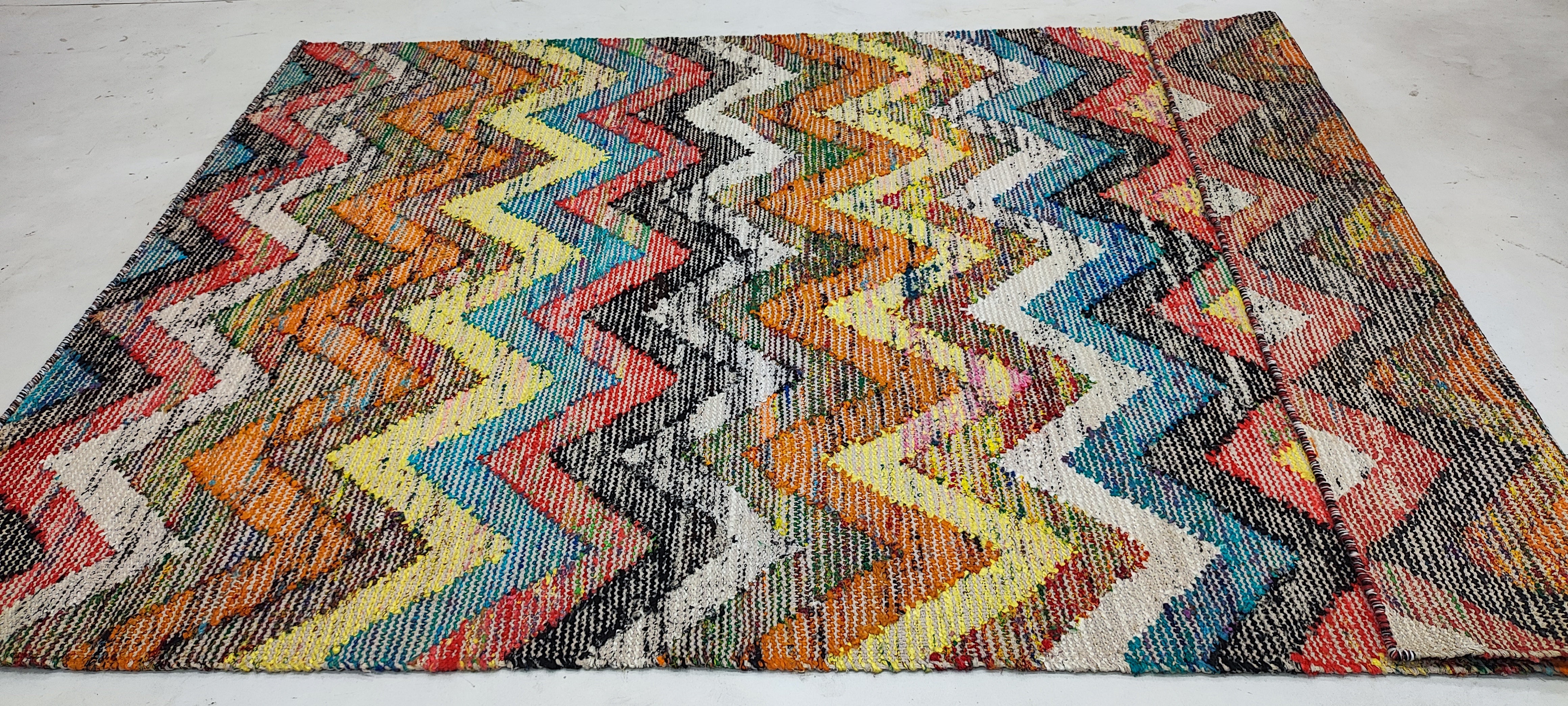 Hand-woven Durrie Rug (Multiple sizes & colors)