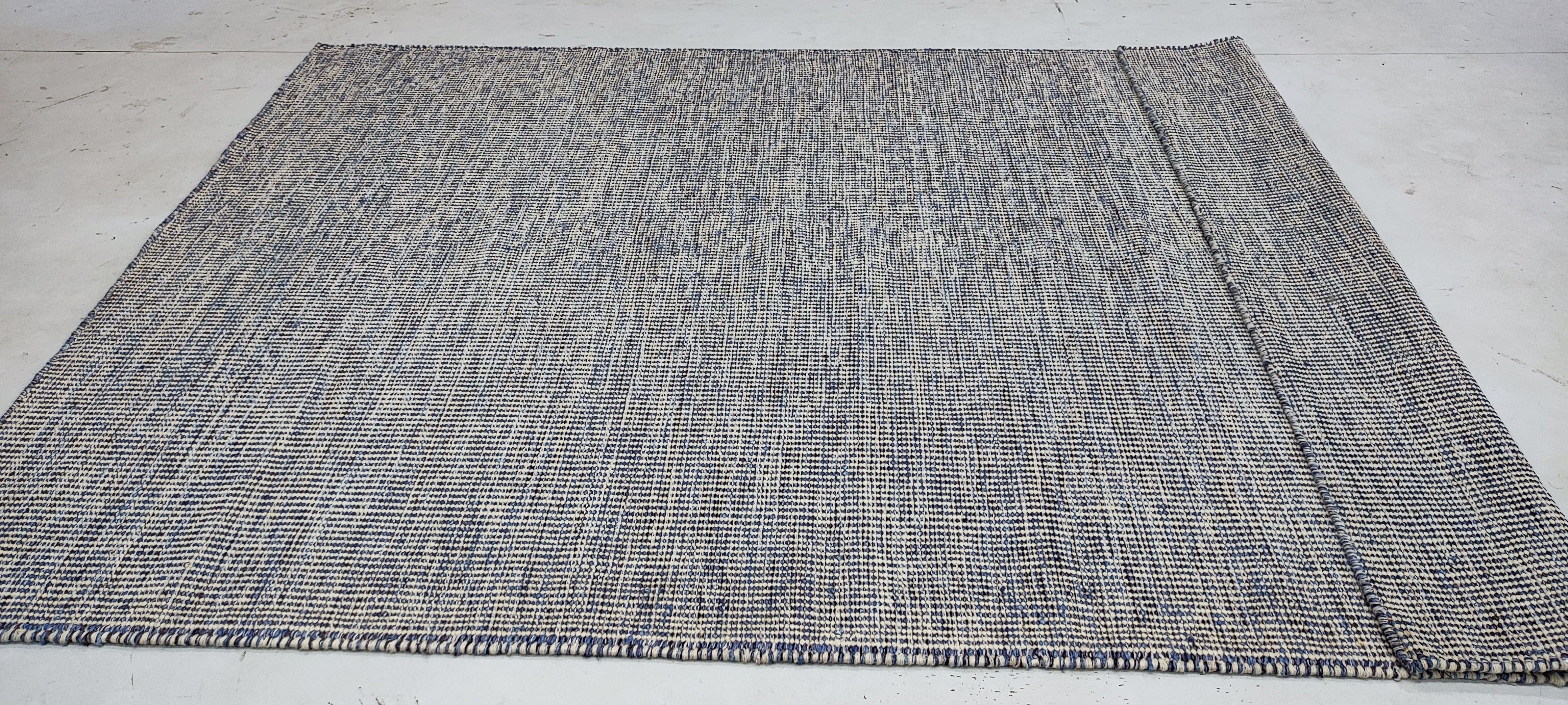 Tomer Capone 5.3x7.6 Hand-woven Textured Durrie Rug