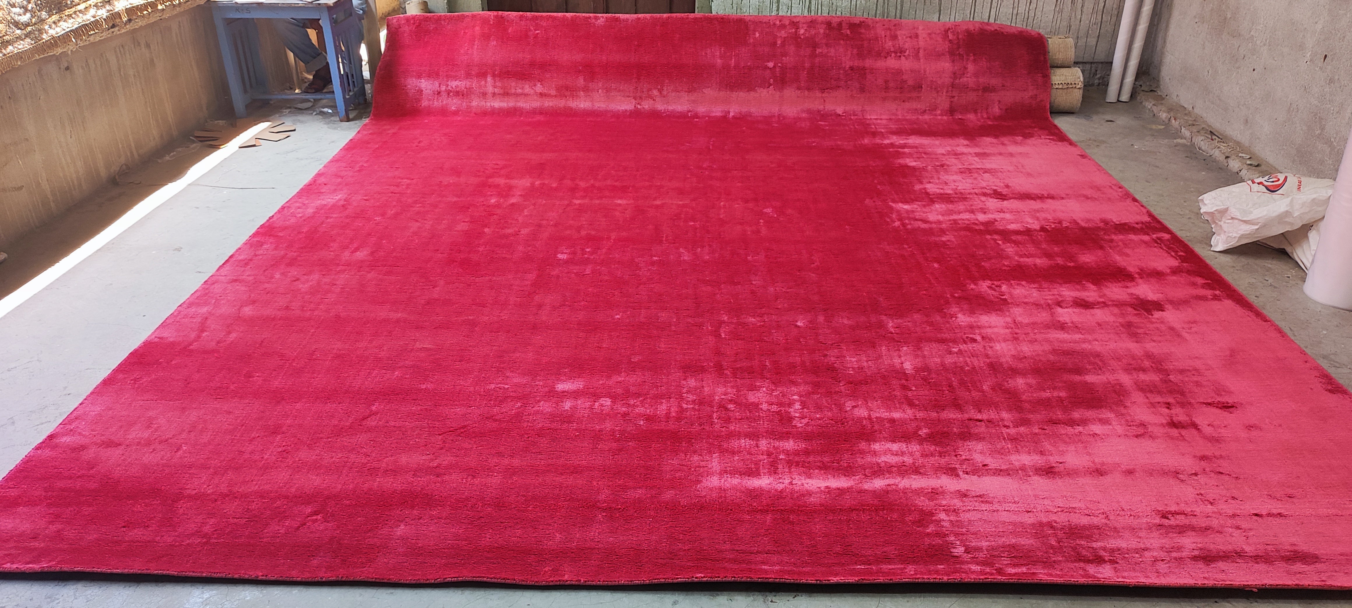 Rosana 11.3x13 Pink Textured Viscose