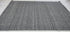 Brandon Walsh 5.3x7.6 Handwoven Durrie Silver and Grey