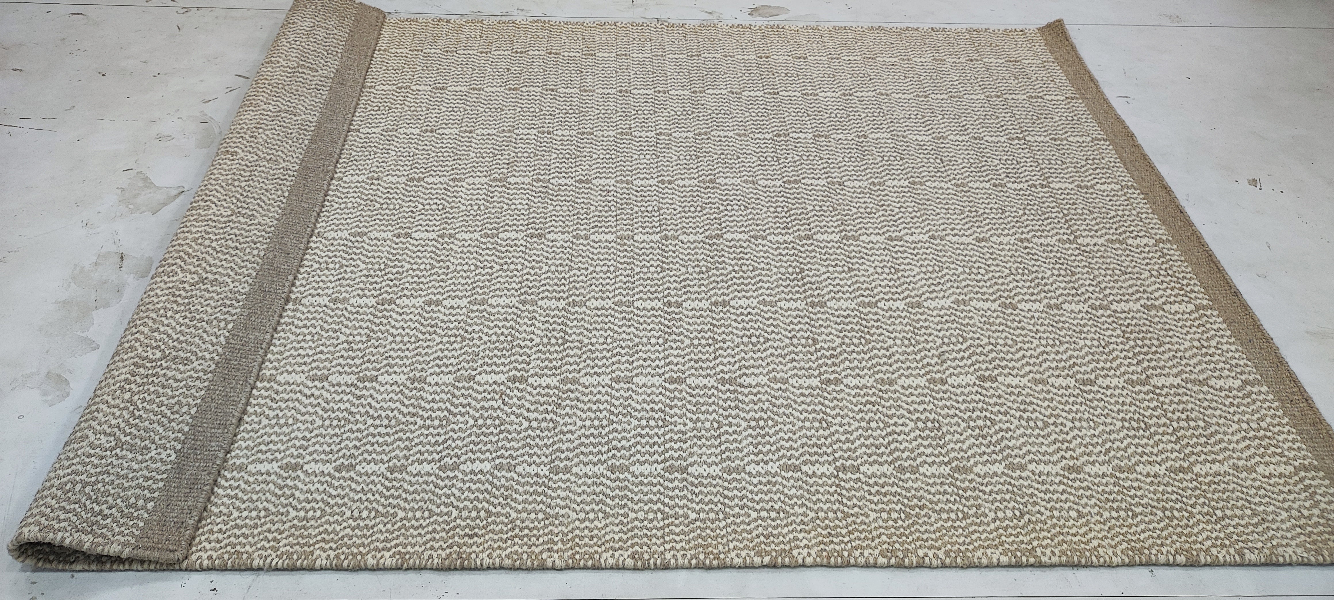 Greg 4.6x6.6 Hand-Woven Durrie Beige