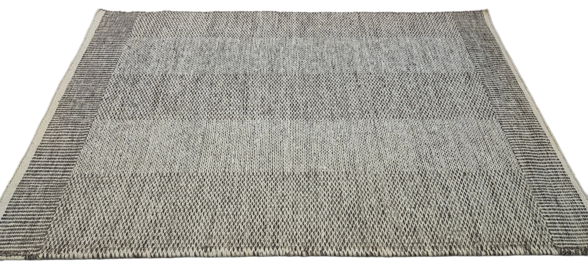 Henry 4x6 Handwoven Durrie Silver Grey