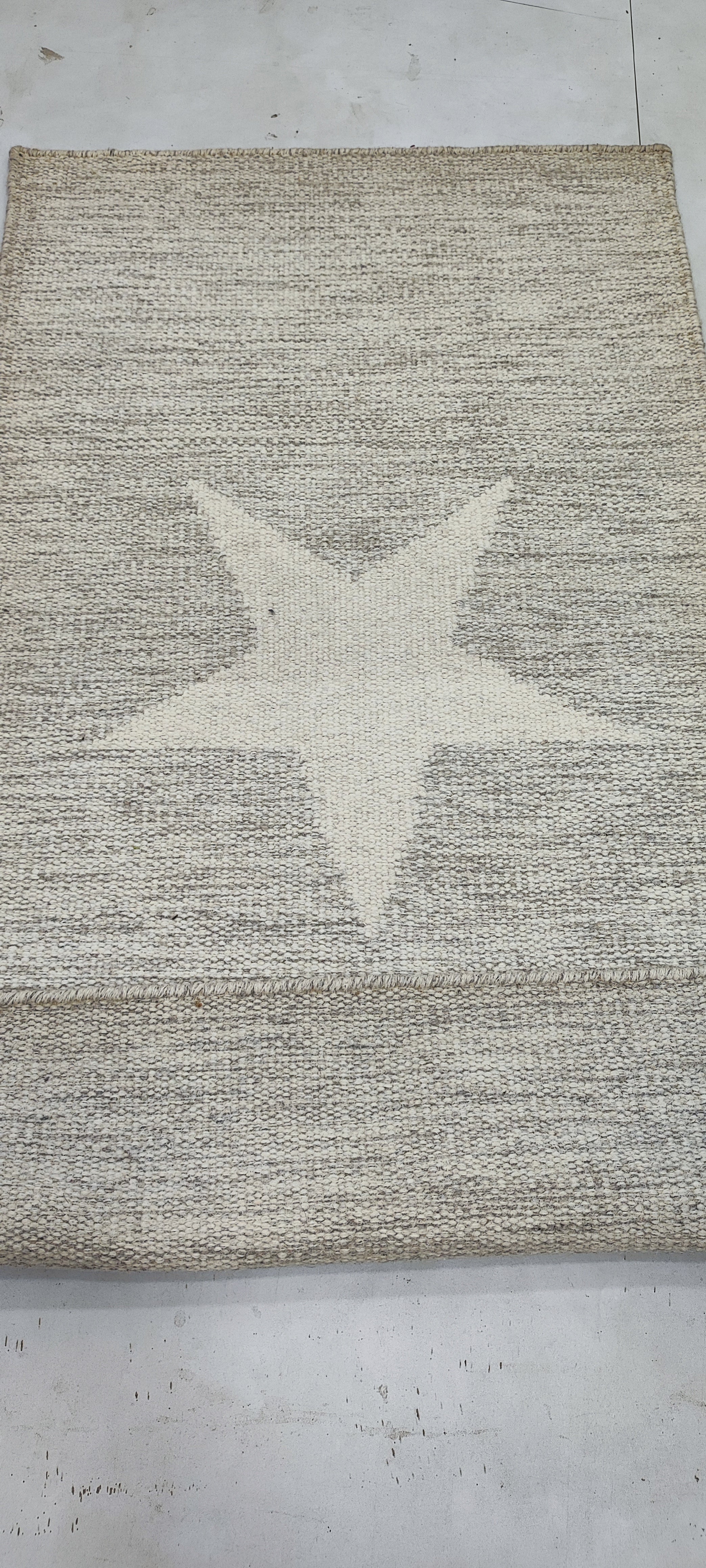 Charli 2.6x4.9 Hand-Woven Durrie Ivory Mix