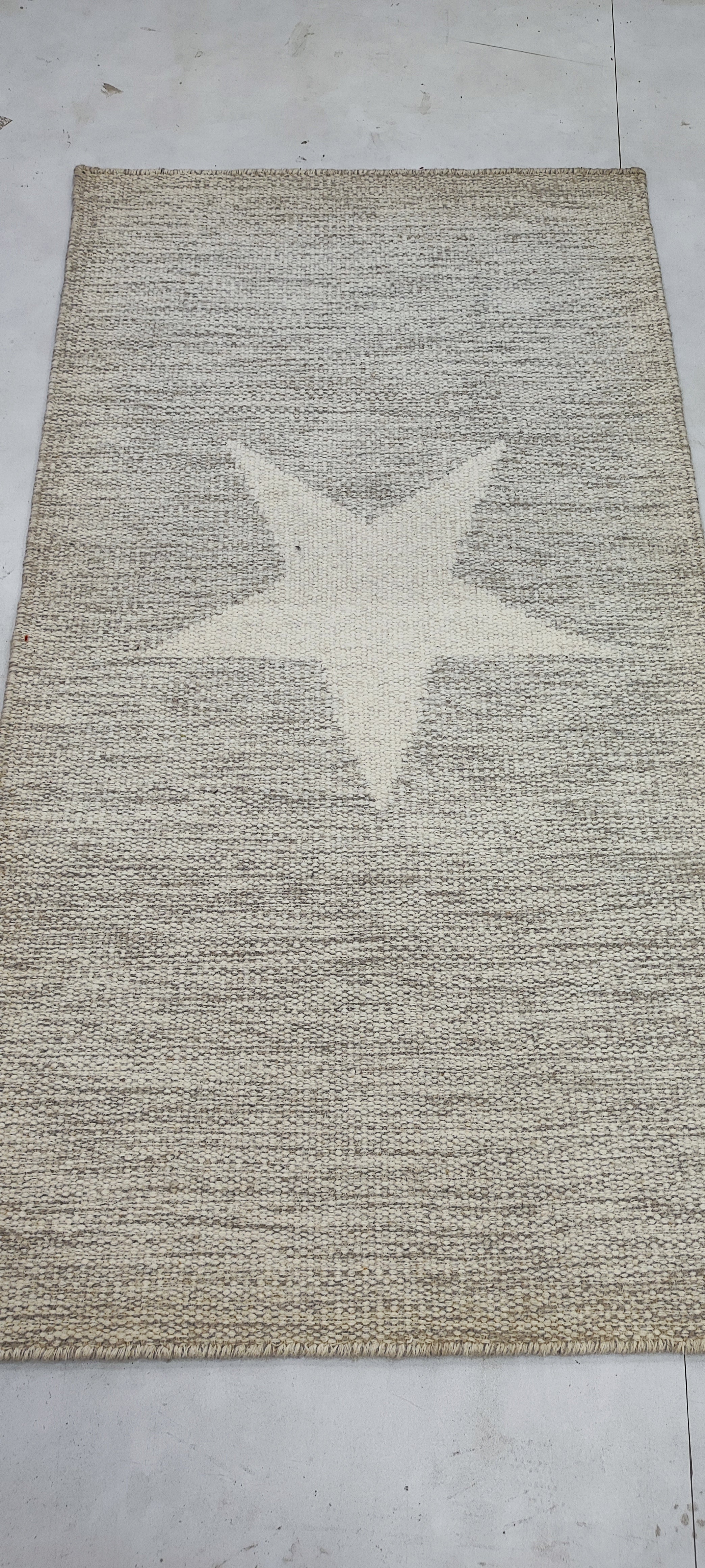 Charli 2.6x4.9 Hand-Woven Durrie Ivory Mix