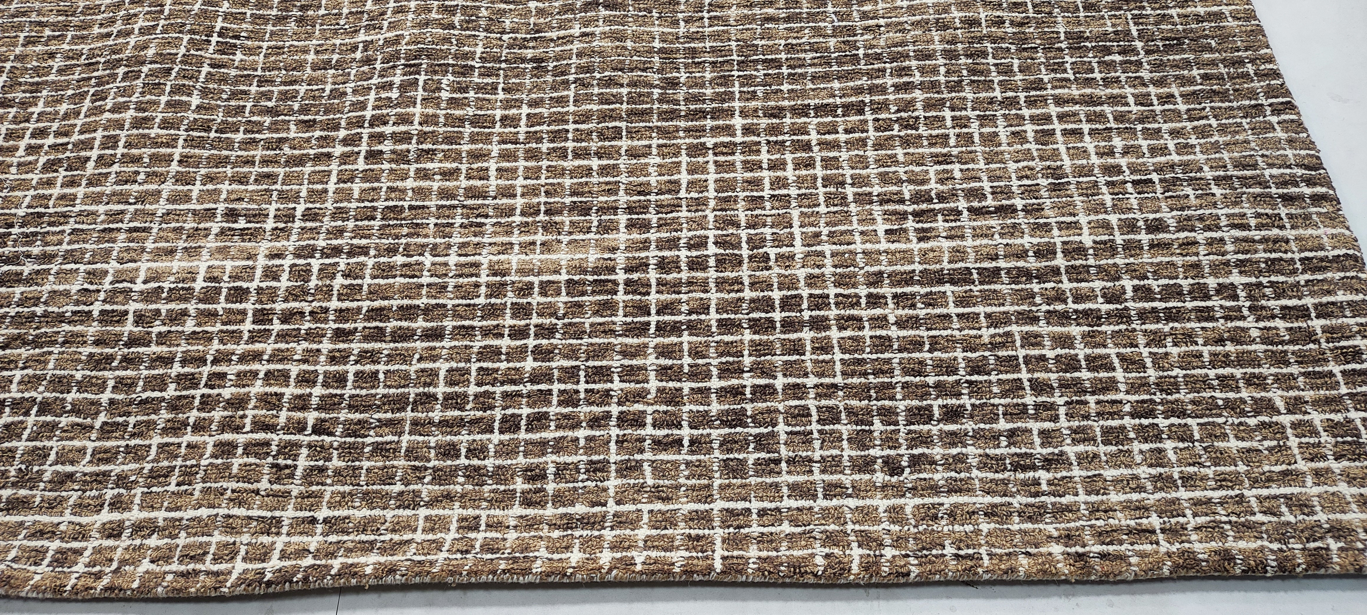 Chamberlain 8x10 Hand-Tufted Modern Brown Mix