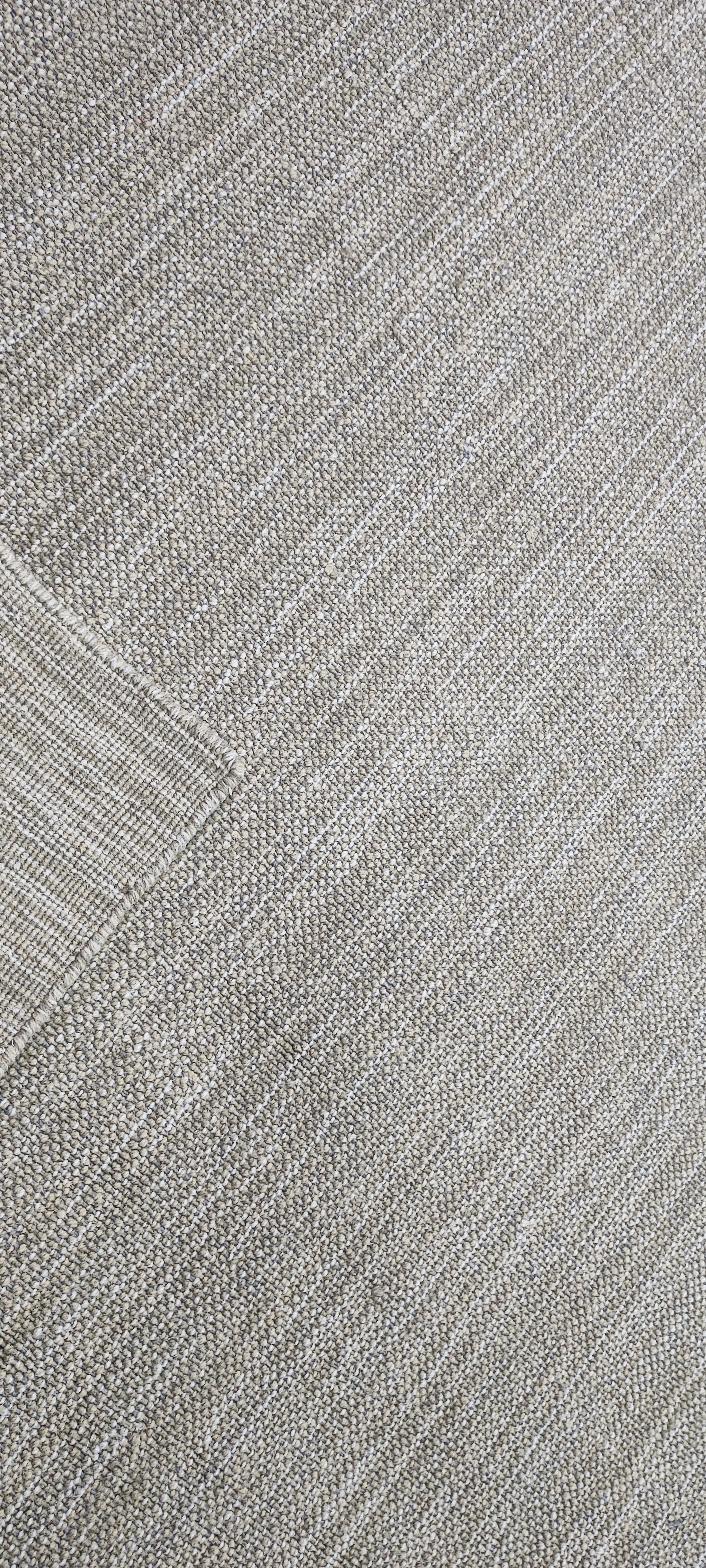 Michael King 9x12 Hand-Woven Durrie Textured Beige