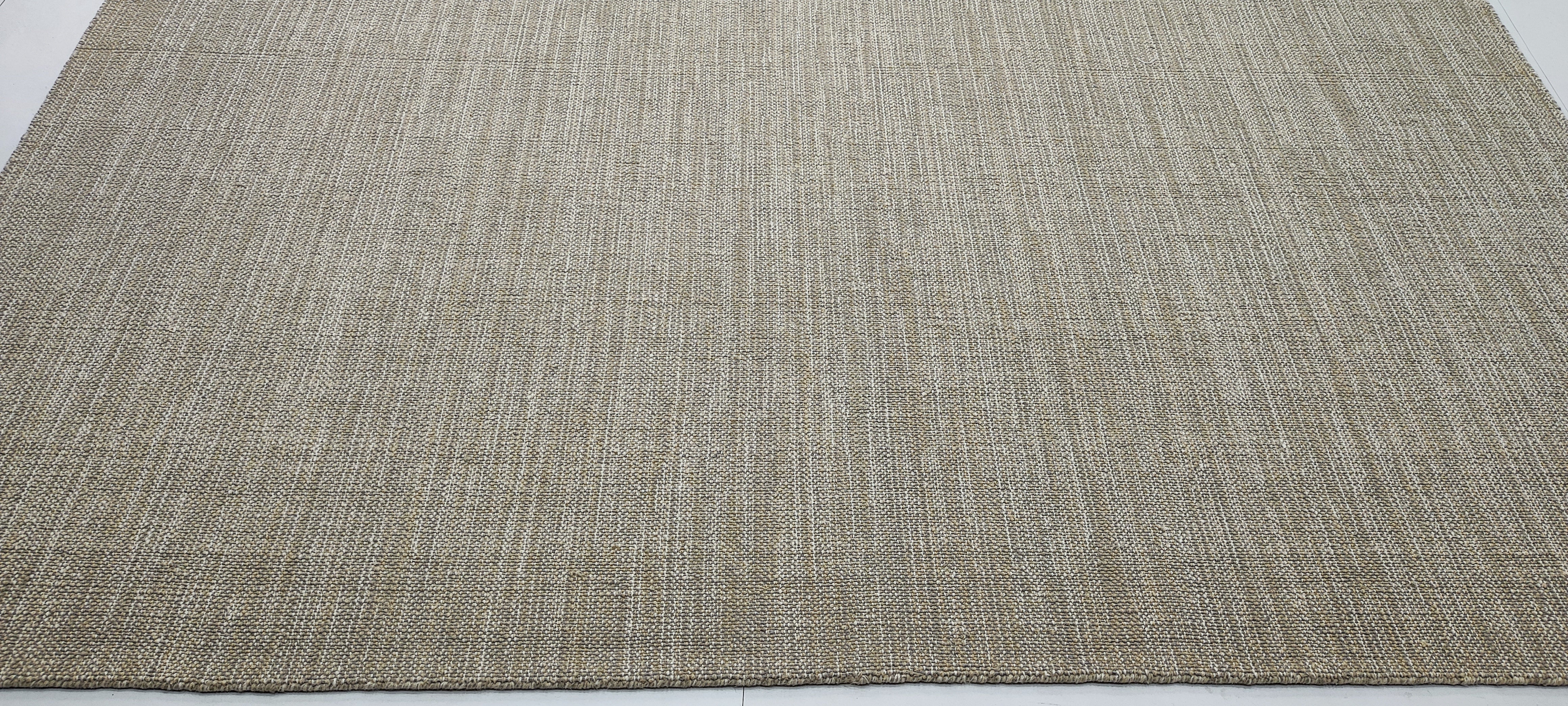 Truck Hunter 8x10 Hand-Woven Durrie Textured Beige