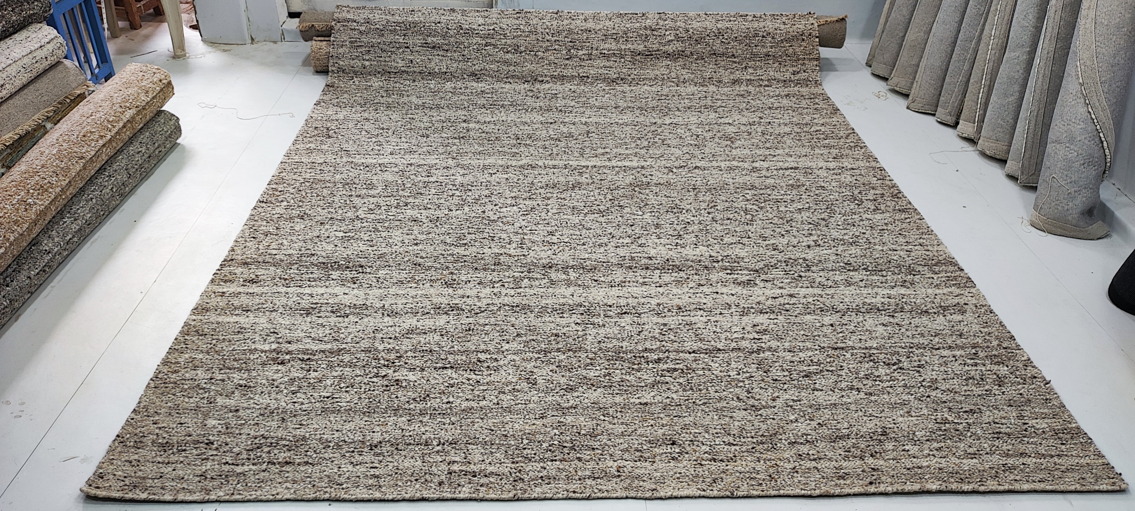 Meade 8x10 Hand-Woven Textured Modern Natural