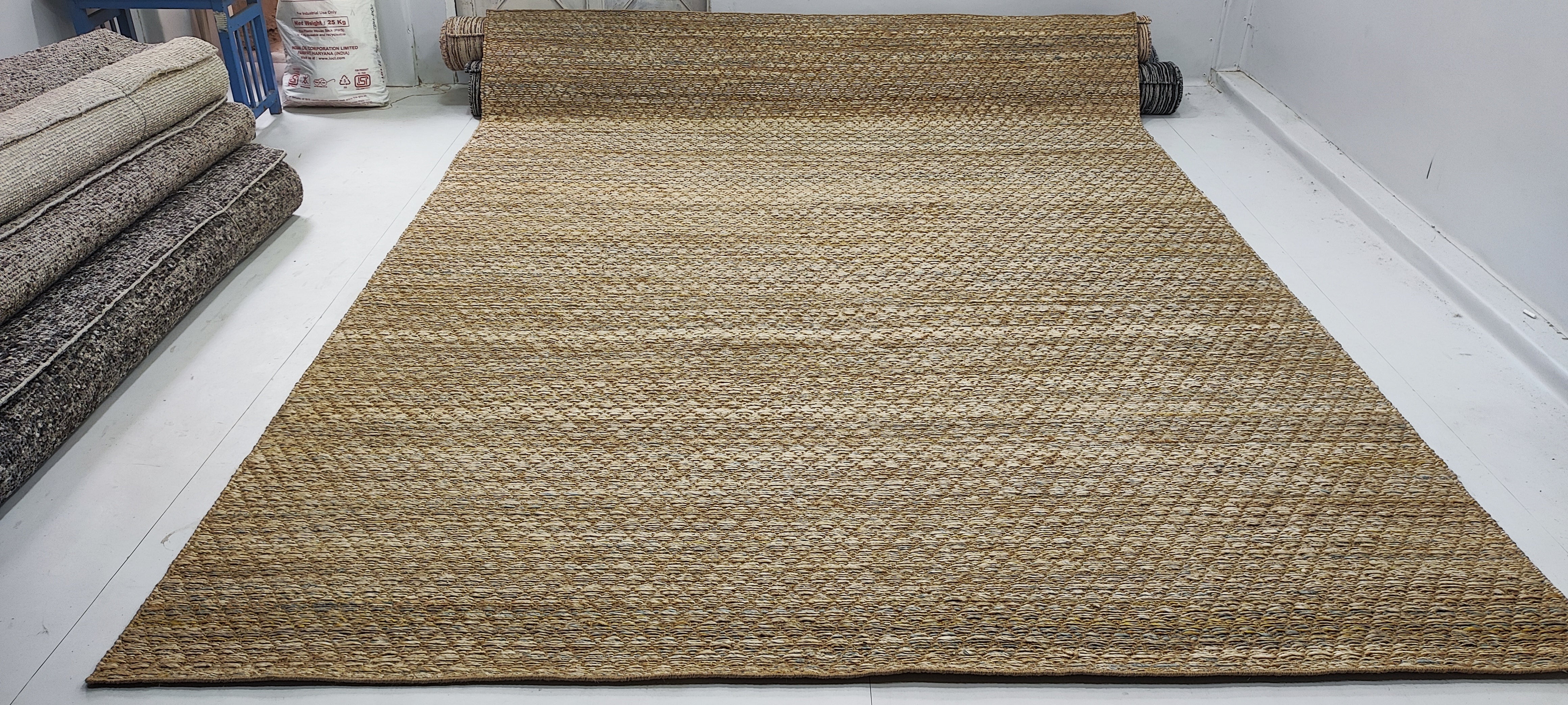 Herb Hand-Woven Jute Durrie Natural Brown (Multiple Sizes)