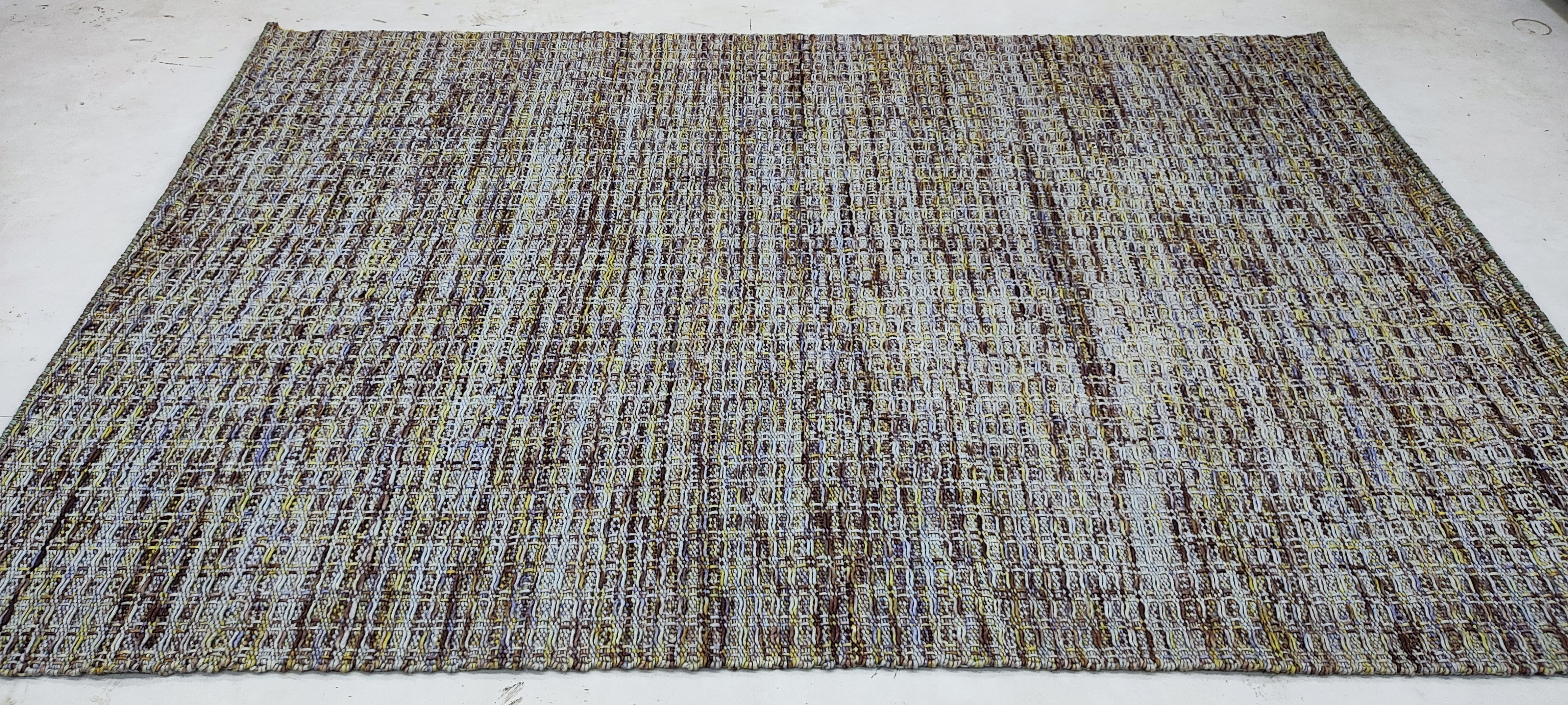 Harris 5.3x7.3 Hand-Woven Durrie Brown Mix