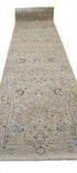 Dolores Catania 3.6x12.9 Hand-Knotted Oushak Beige and Grey