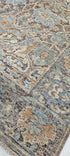 Lorenzo Borghese 8.3x9.9 Hand-Knotted Oushak Brown and Blue