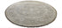 Vicki Gunvalson 10x10 Hand-Knotted Round Oushak Silver and Grey