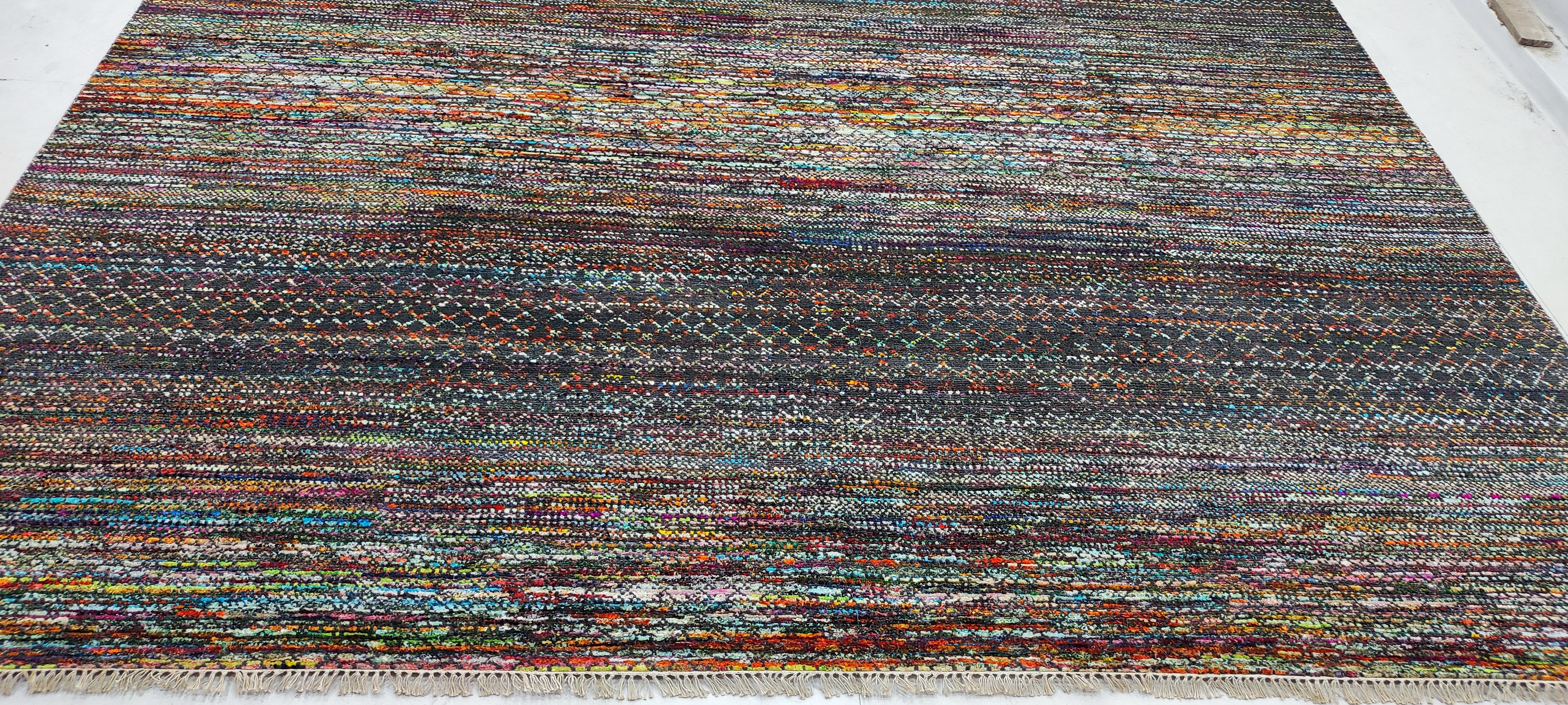 Nick Viall 10x13.9 Hand-Knotted Modern Multi Color