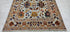 Luann de Lesseps 5x8.3 Hand-Knotted Oushak Tan and Rust