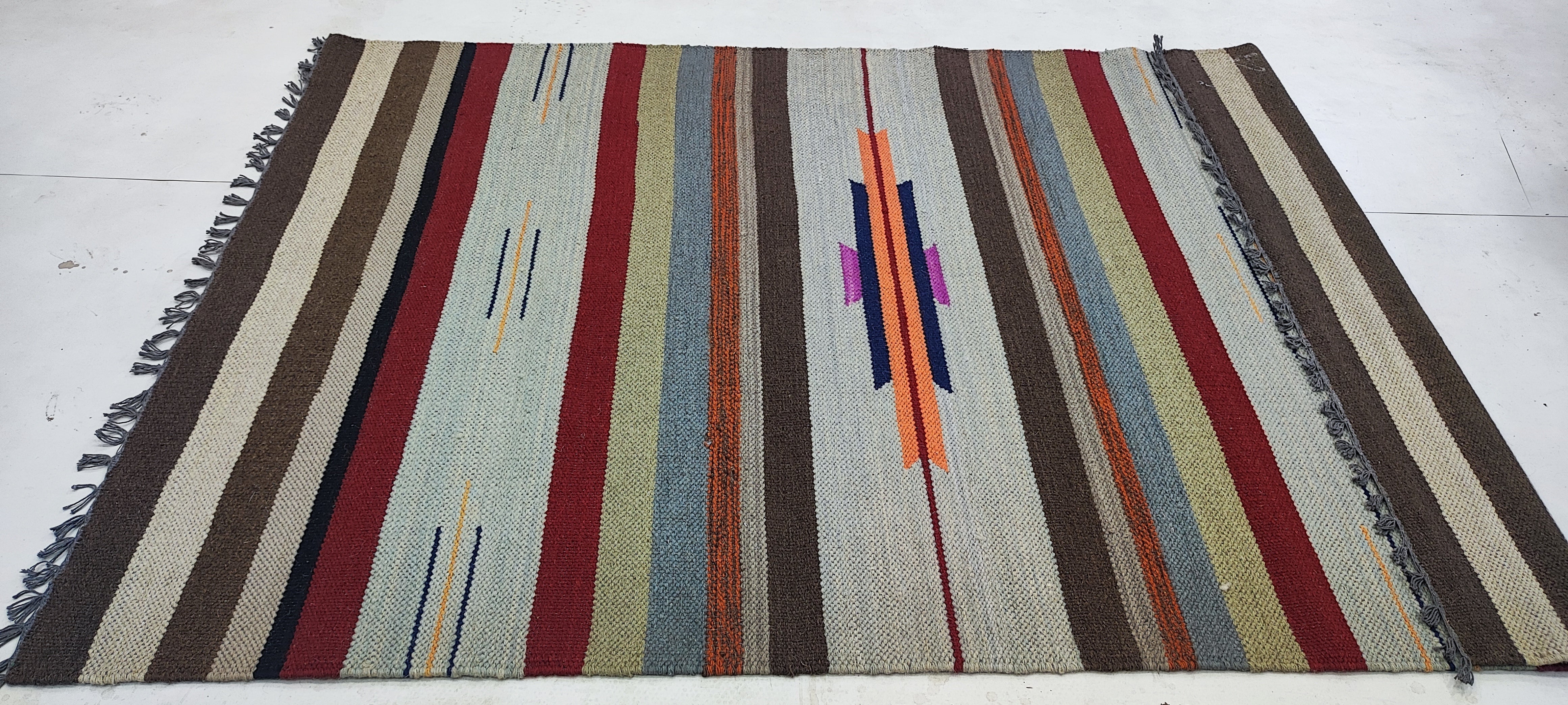 Ron Weiner 4x6 Hand-woven Durrie Rug (Multiple Styles)