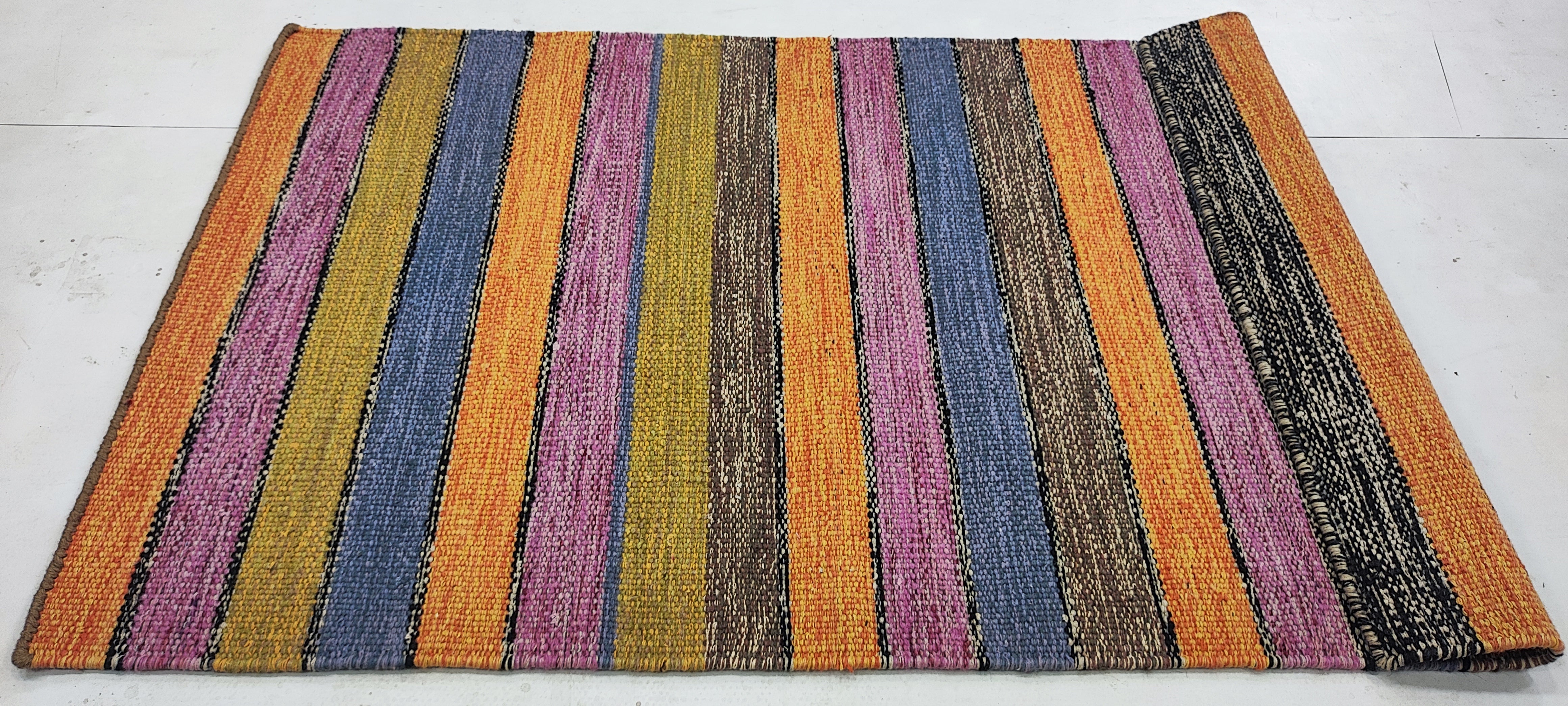 Malcolm Miller 3x5 Hand-woven Durrie Rug (Multiple Styles)