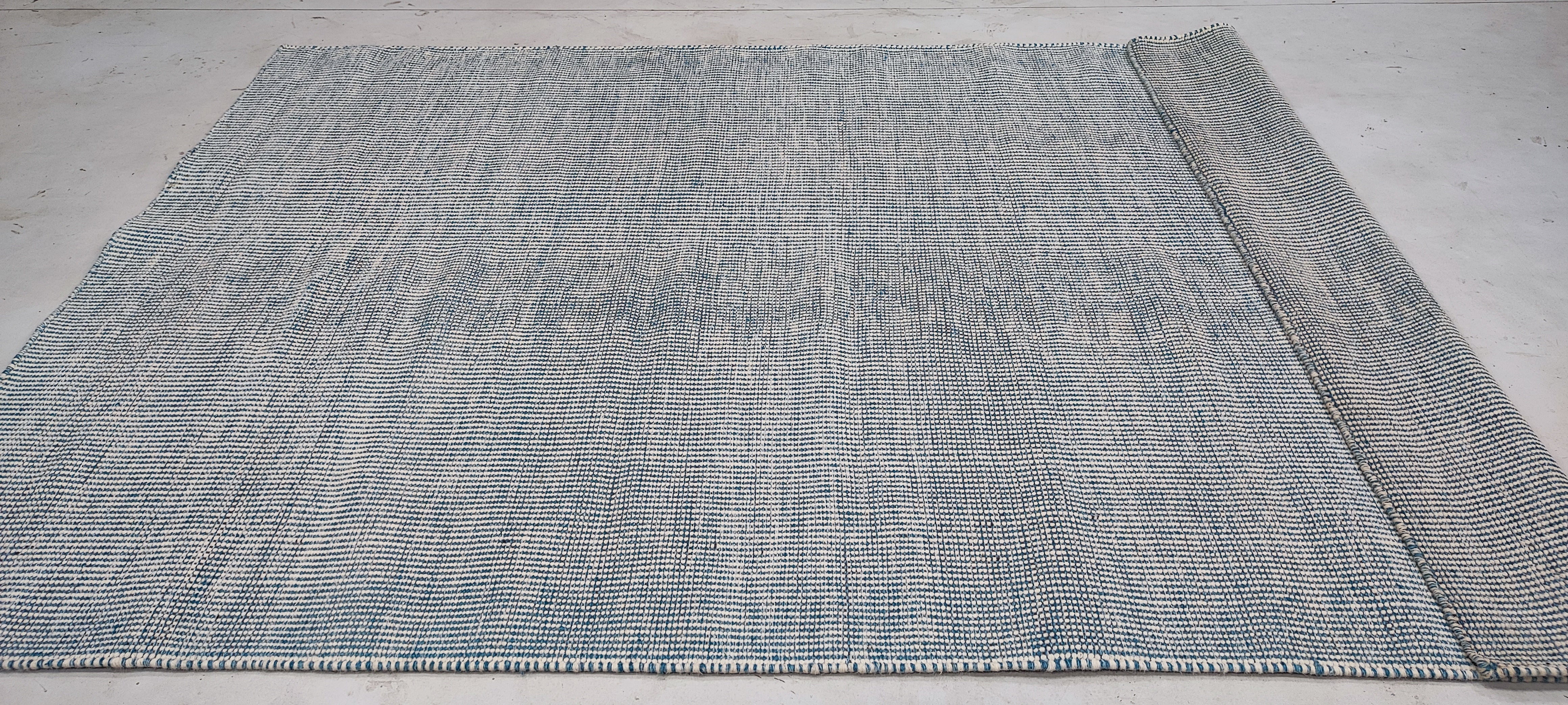 Tomer Capone 5.3x7.6 Hand-woven Textured Durrie Rug