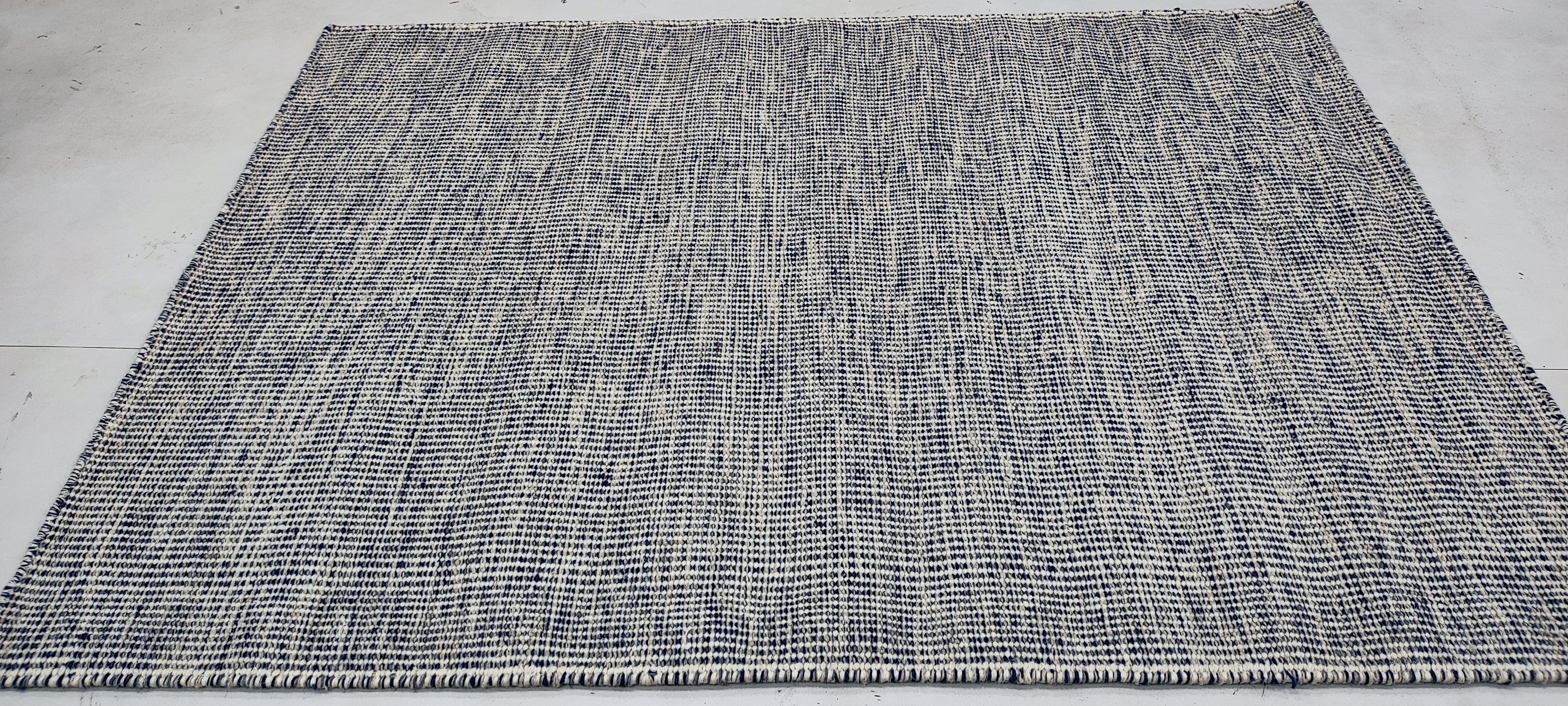 John Doman 4x5.9 Hand-woven Durrie Rug (Multiple Colors)