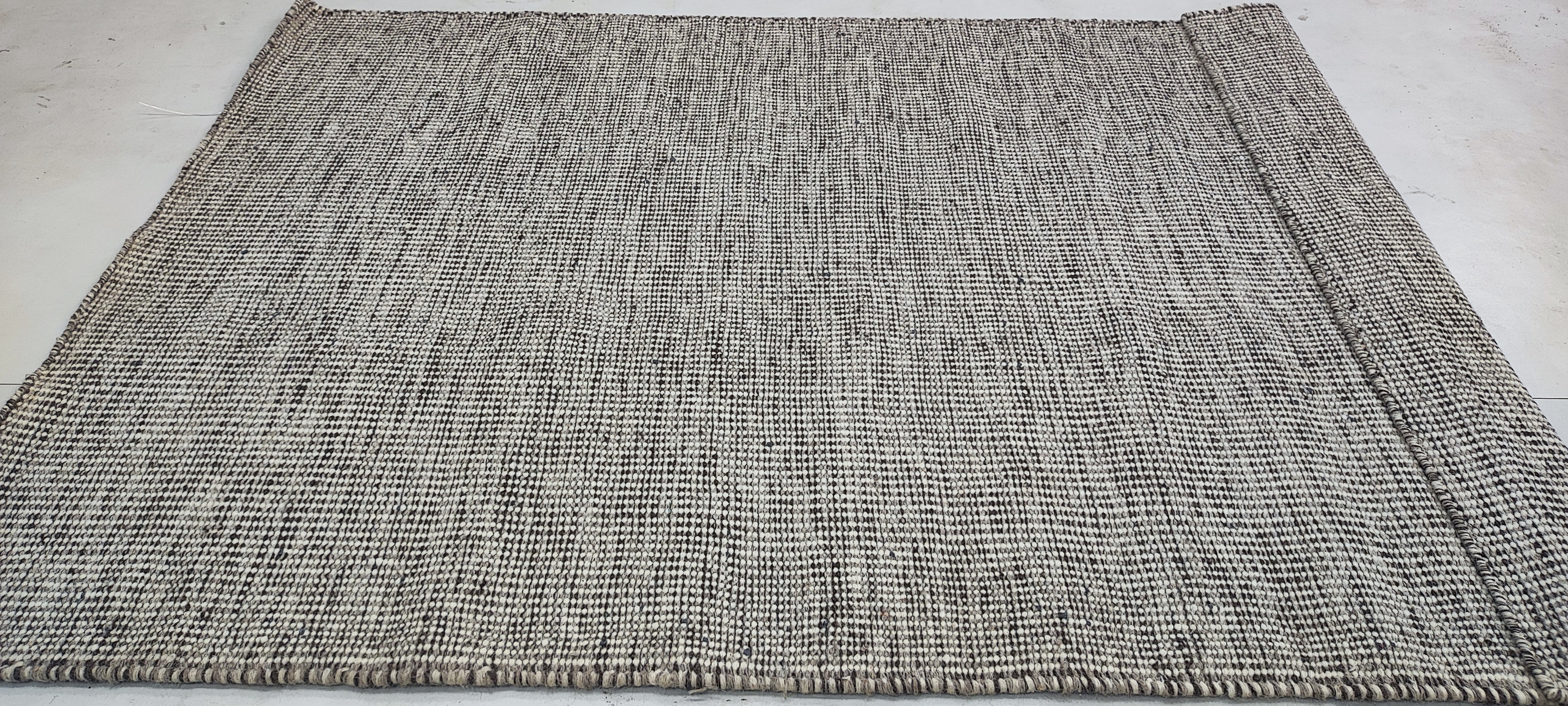 Jim Beaver 4x5.9 Hand-woven Durrie Rug (Multiple Colors)