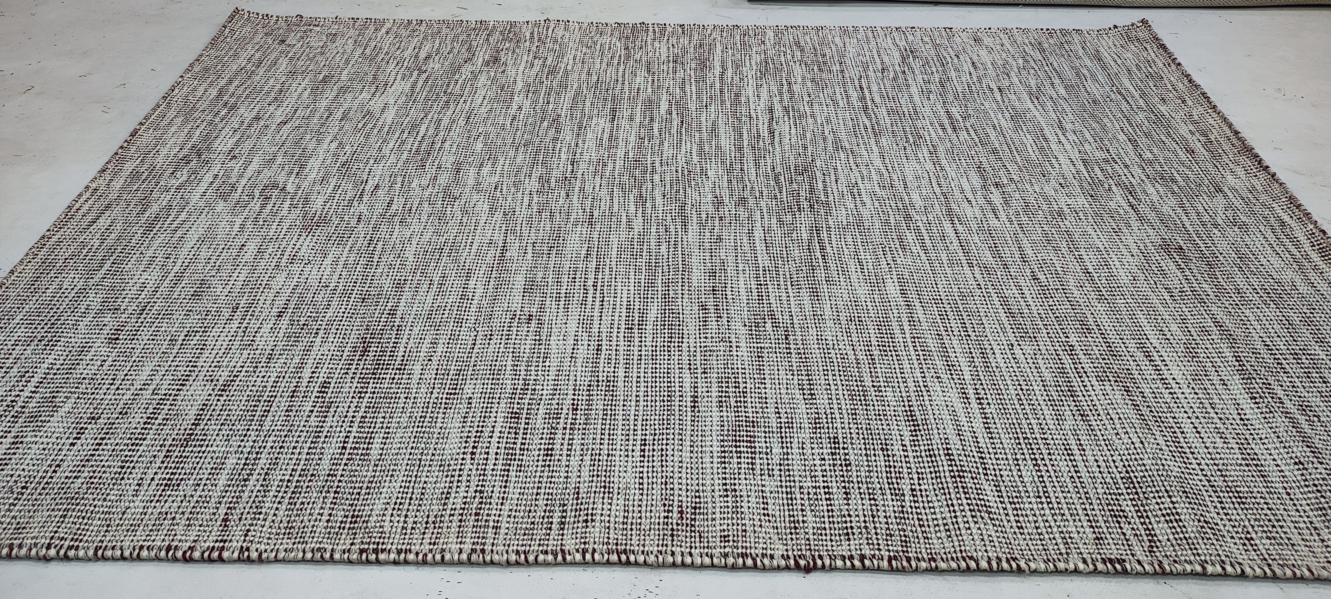 Jim Beaver 4x5.9 Hand-woven Durrie Rug (Multiple Colors)