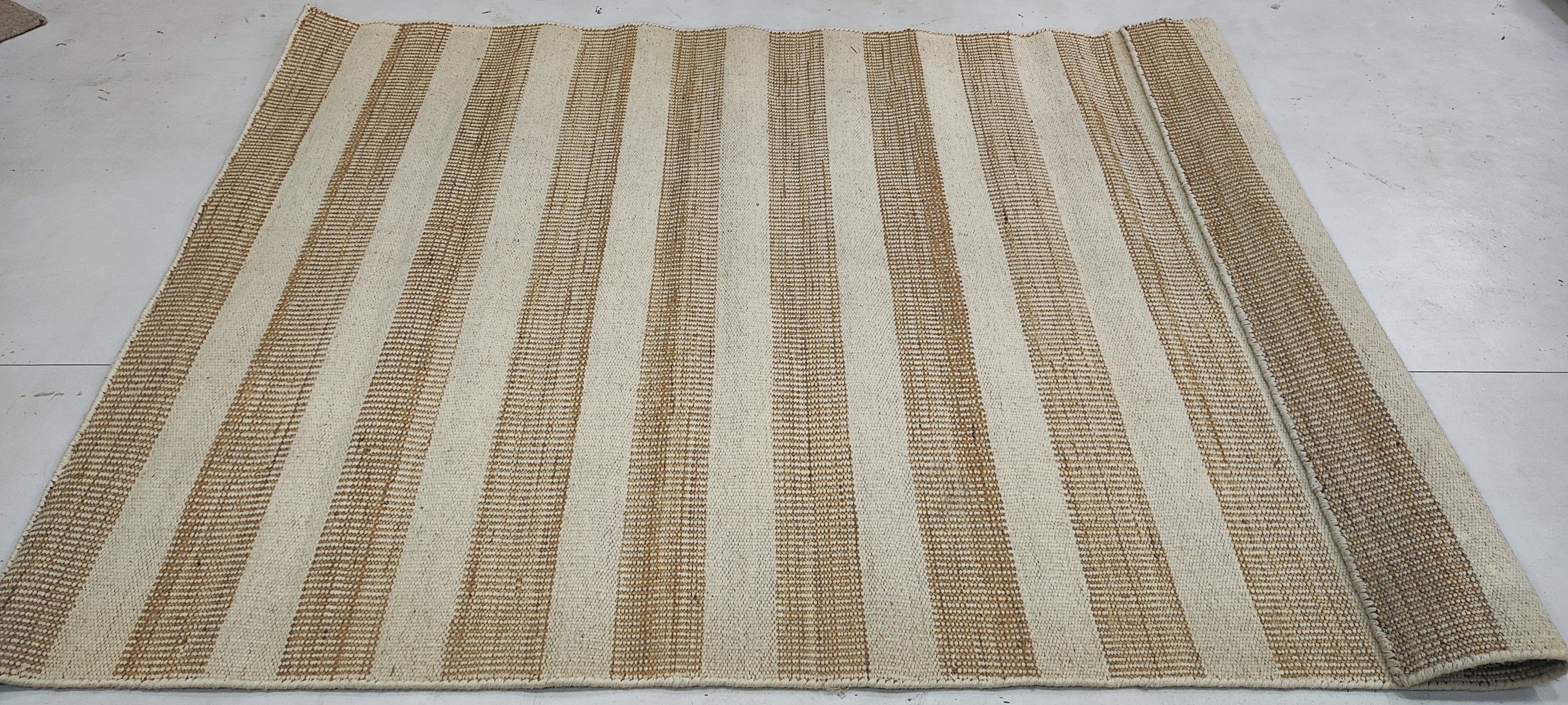 Shawn Ashmore 4x5.9 Hand-woven Durrie Rug (Multiple Colors)