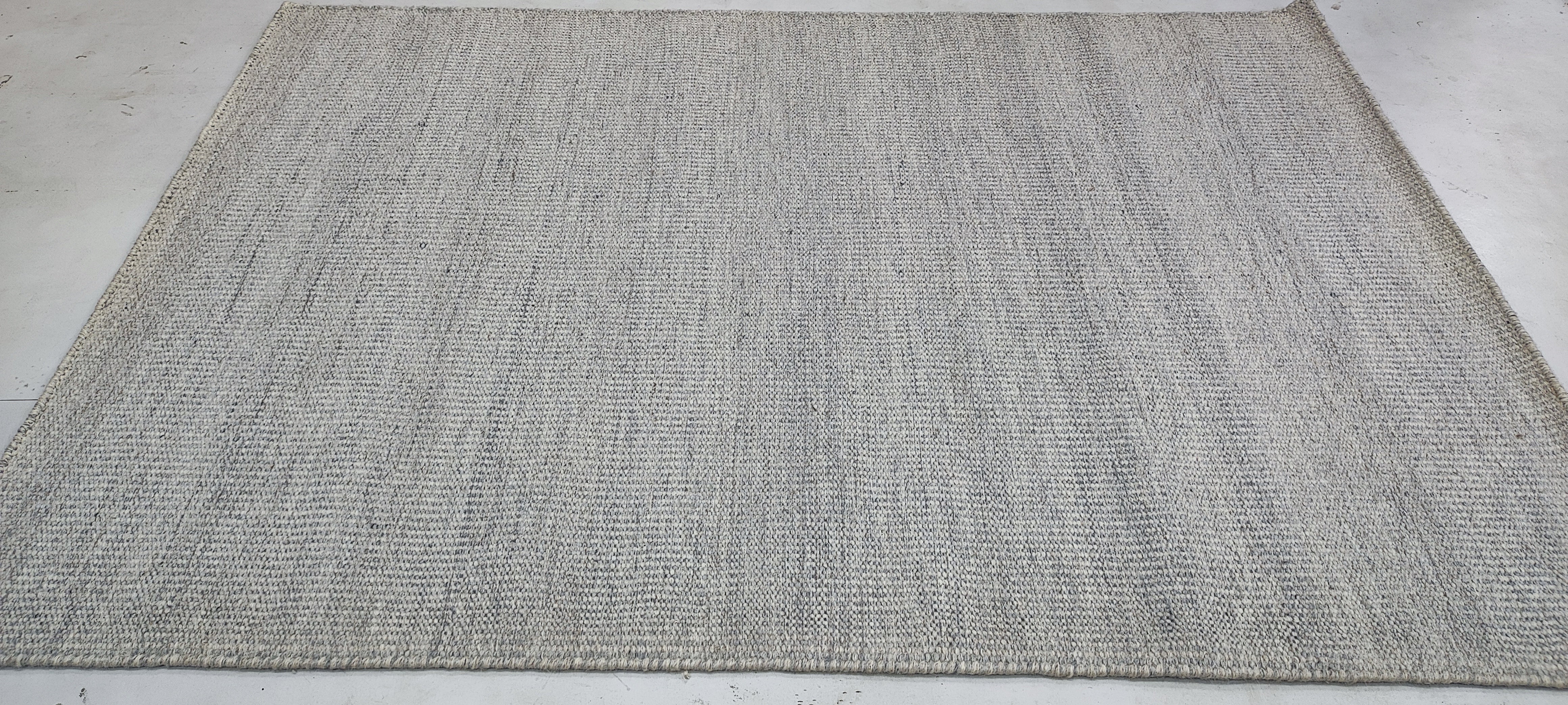 Justin A. Davis 4x5.9 Hand-woven Grey Durrie Rug