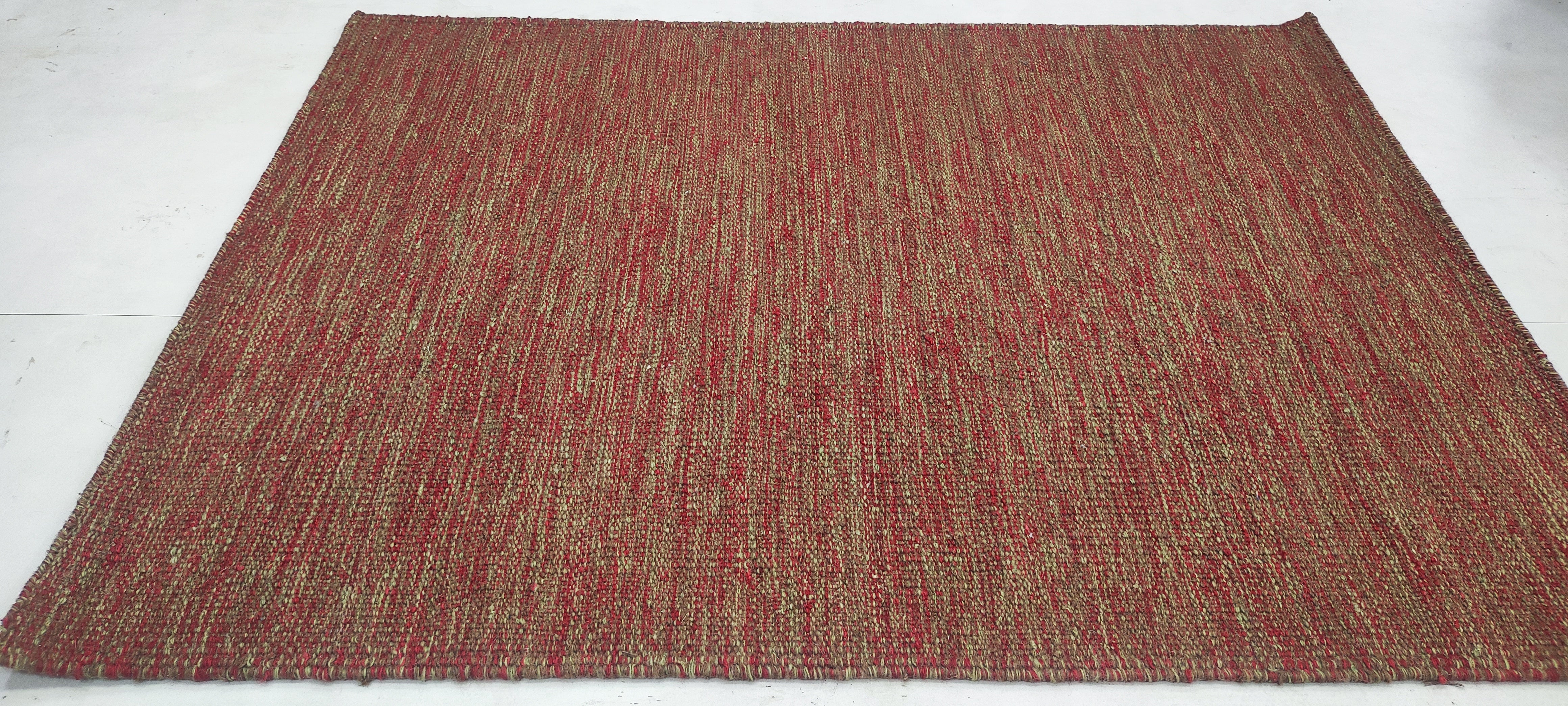 Allen Brittany 4x5.9 Hand-woven Grey Durrie Rug