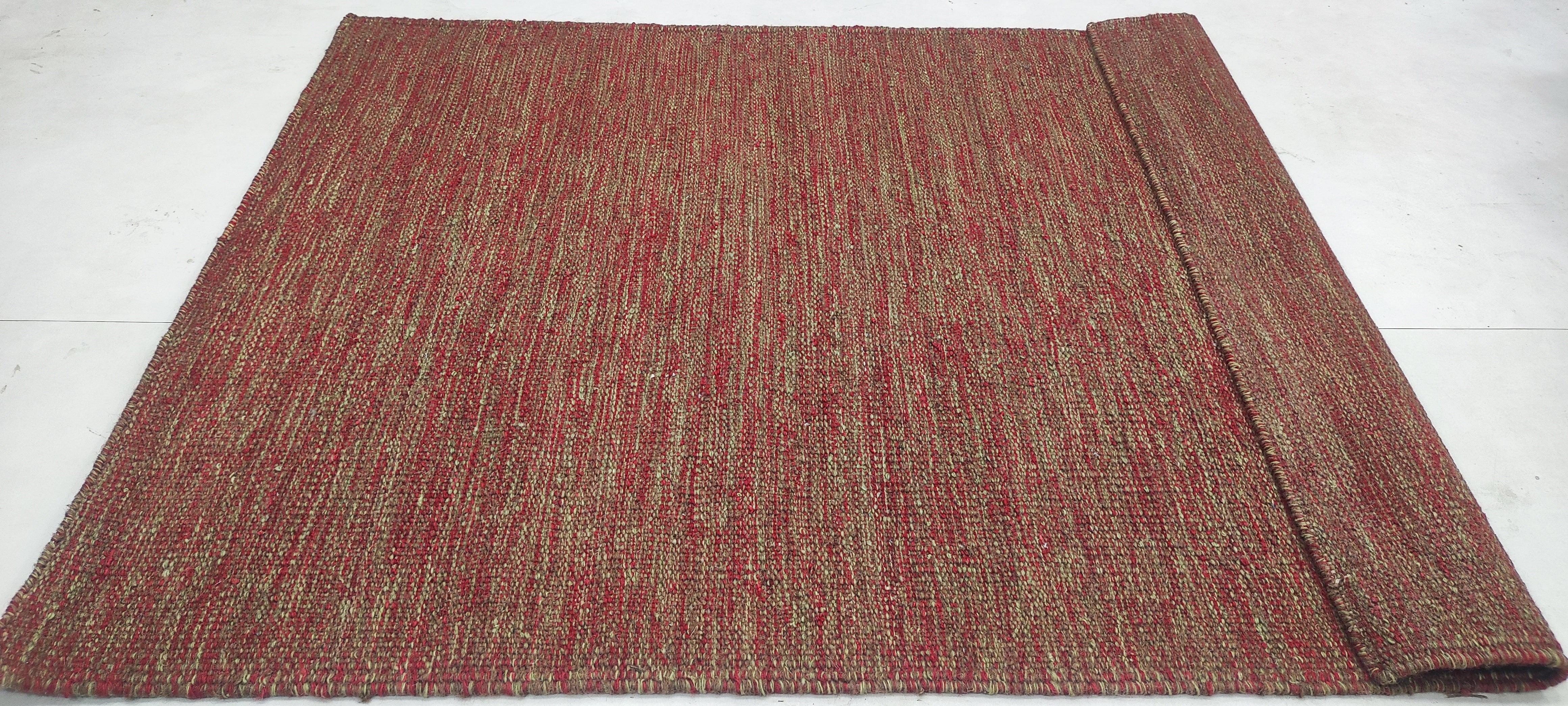 Allen Brittany 4x5.9 Hand-woven Grey Durrie Rug