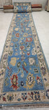 Gabriela 3x19.6 Blue Hand-Knotted Oushak Runner