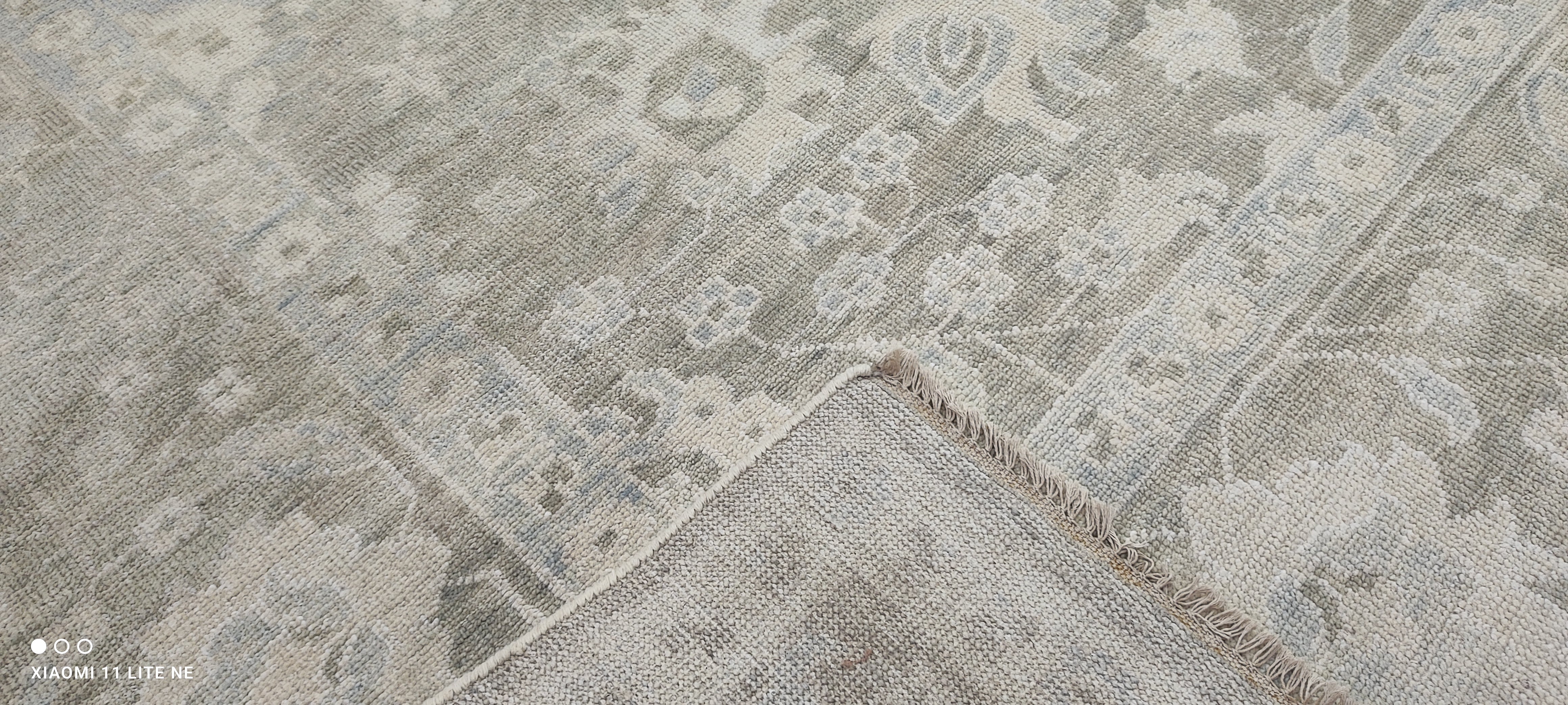 Gillian 10x14 Grey Hand-Knotted Oushak