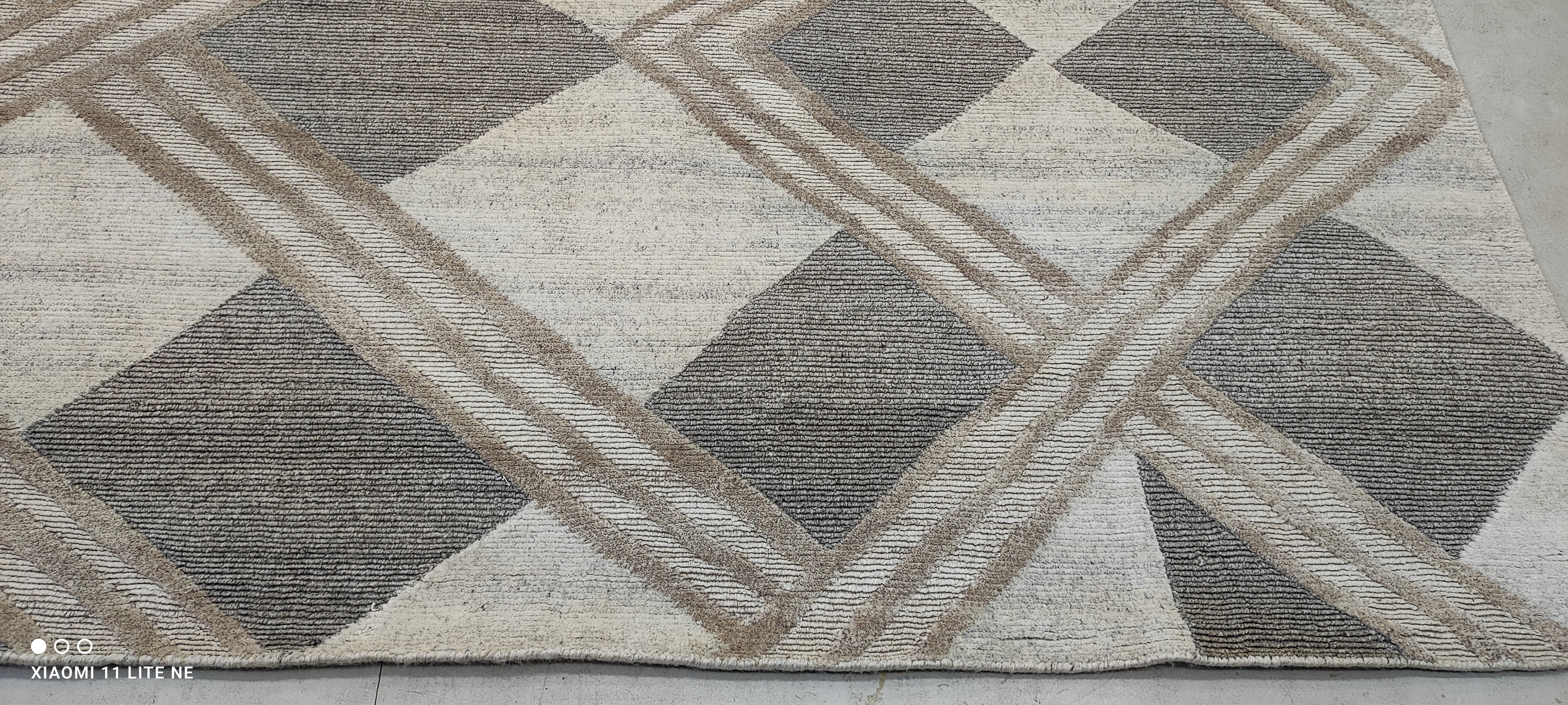 Nico 9x11.9 Hand-Knotted Modern Loop Cut Rug