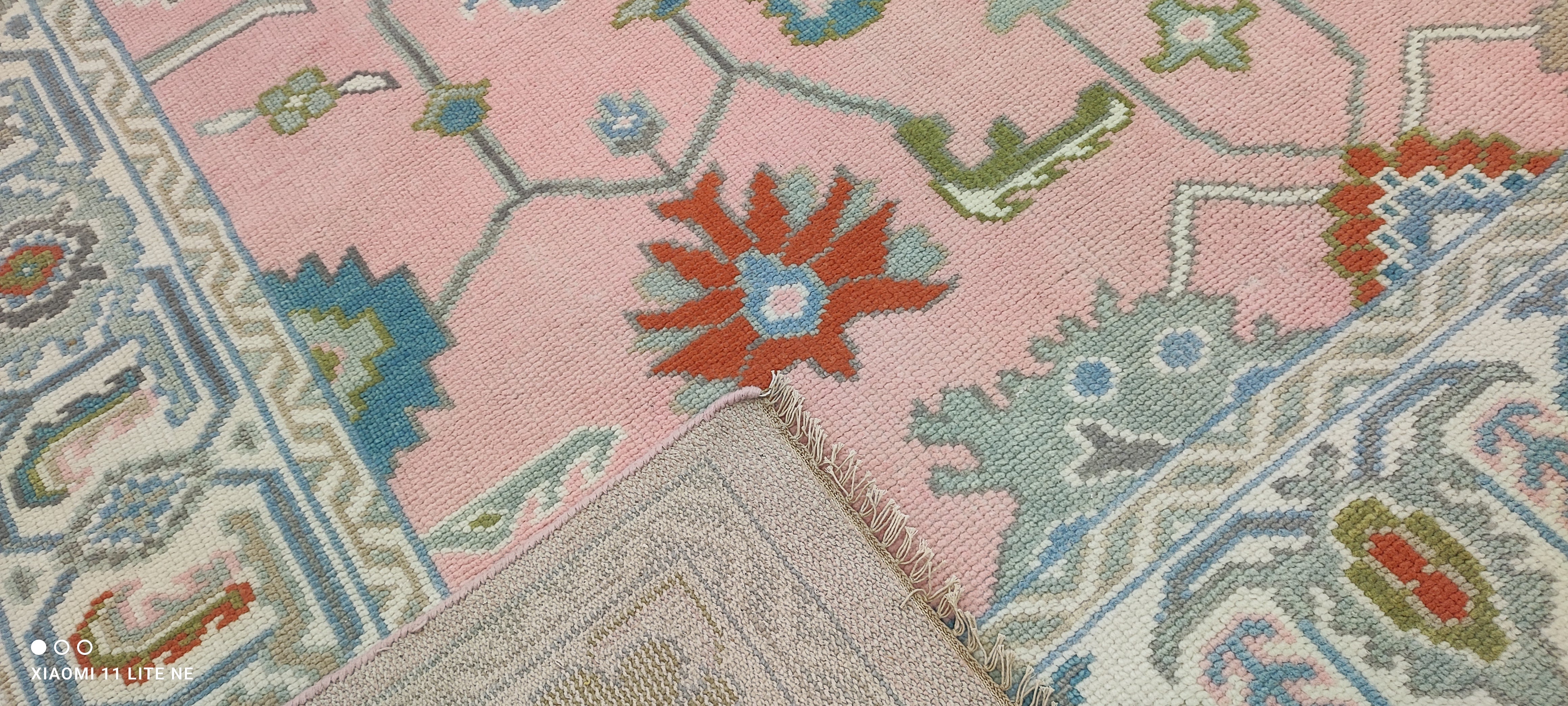 Hilary McCormack 8x10 Pink Hand-Knotted Oushak