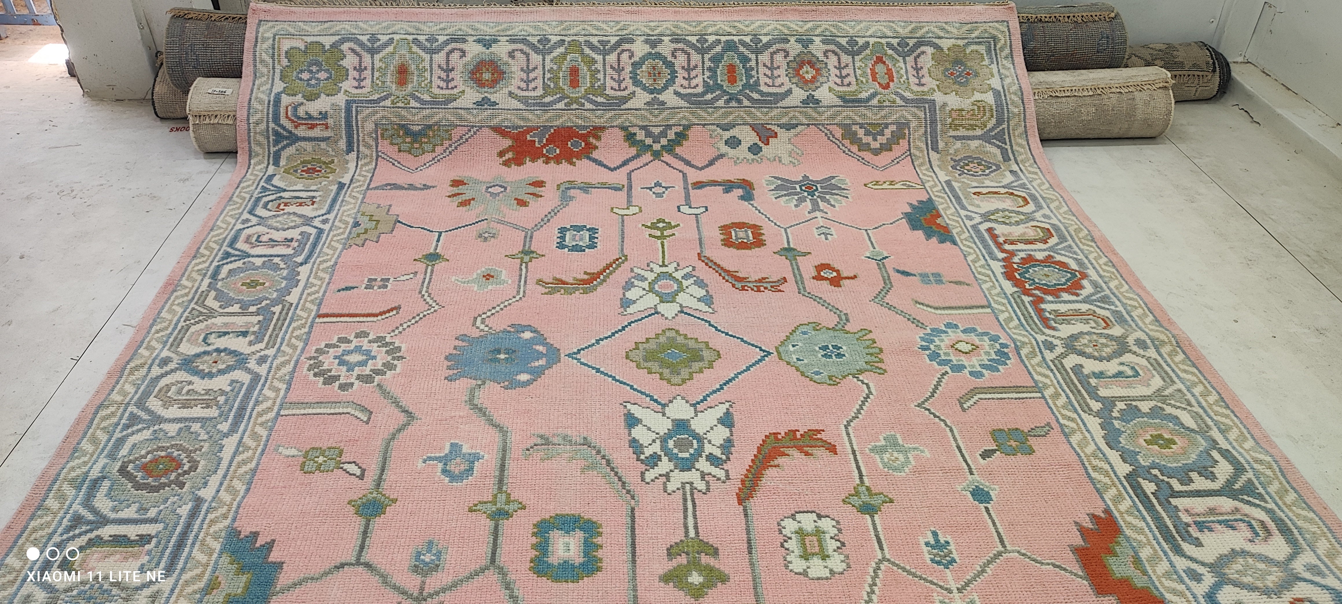 Hilary McCormack 8x10 Pink Hand-Knotted Oushak