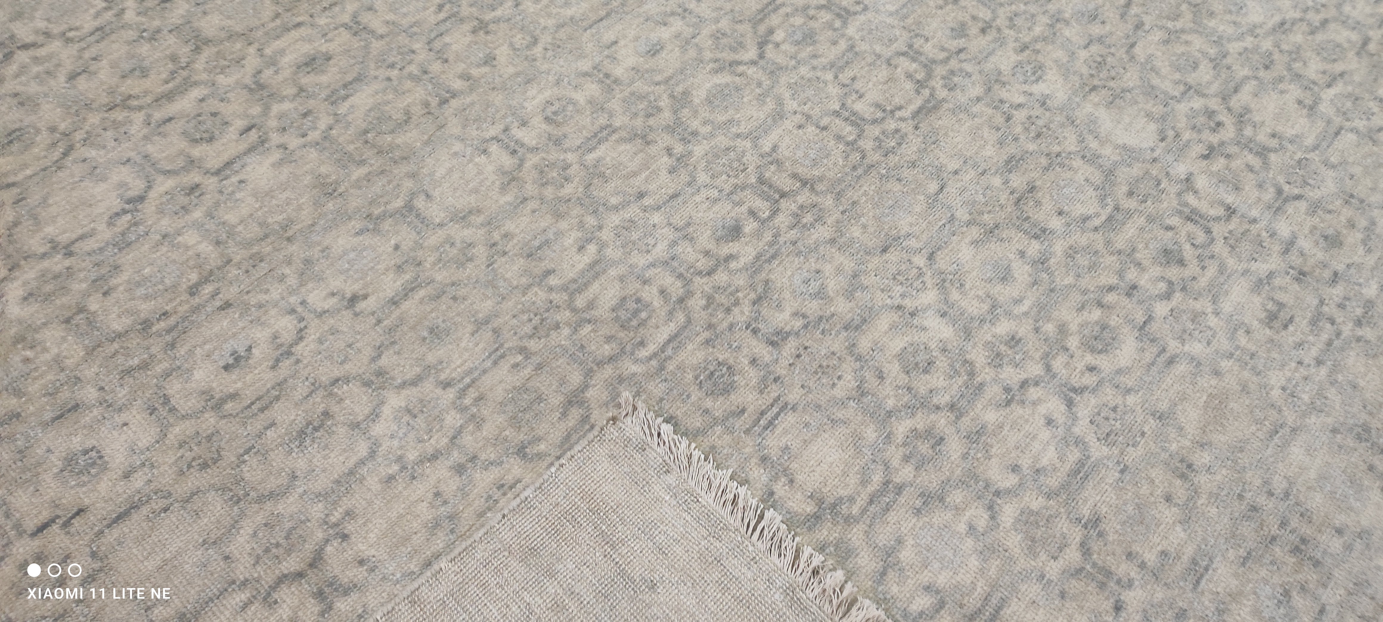Ramona Kim 10x14 Cream Hand-Knotted Oushak
