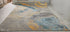 Michael Randolph 10x14 Grey and Blue Hand-Knotted Modern Abstract Rug