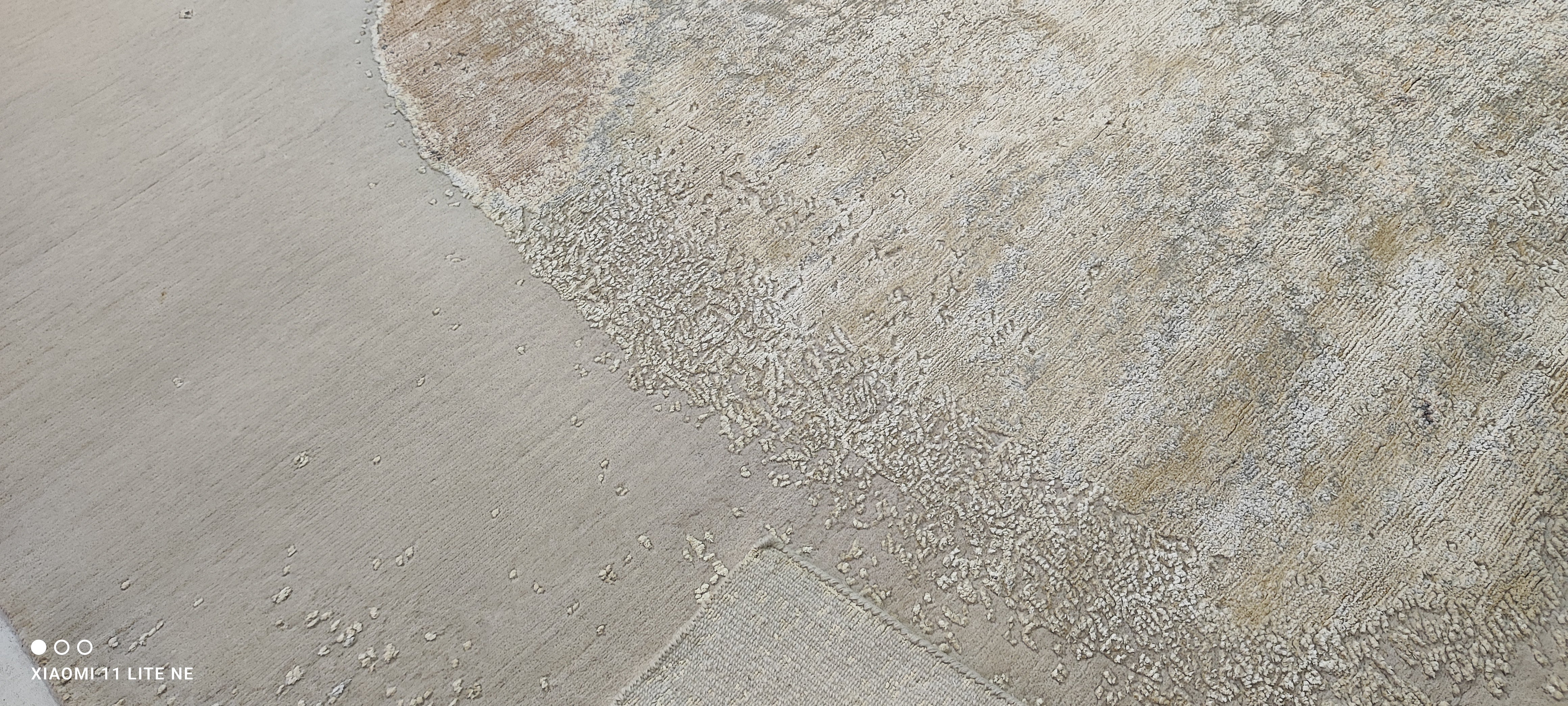 Jay Osmanski 9.3x12.3 Tan Hand-Knotted Modern Abstract Rug