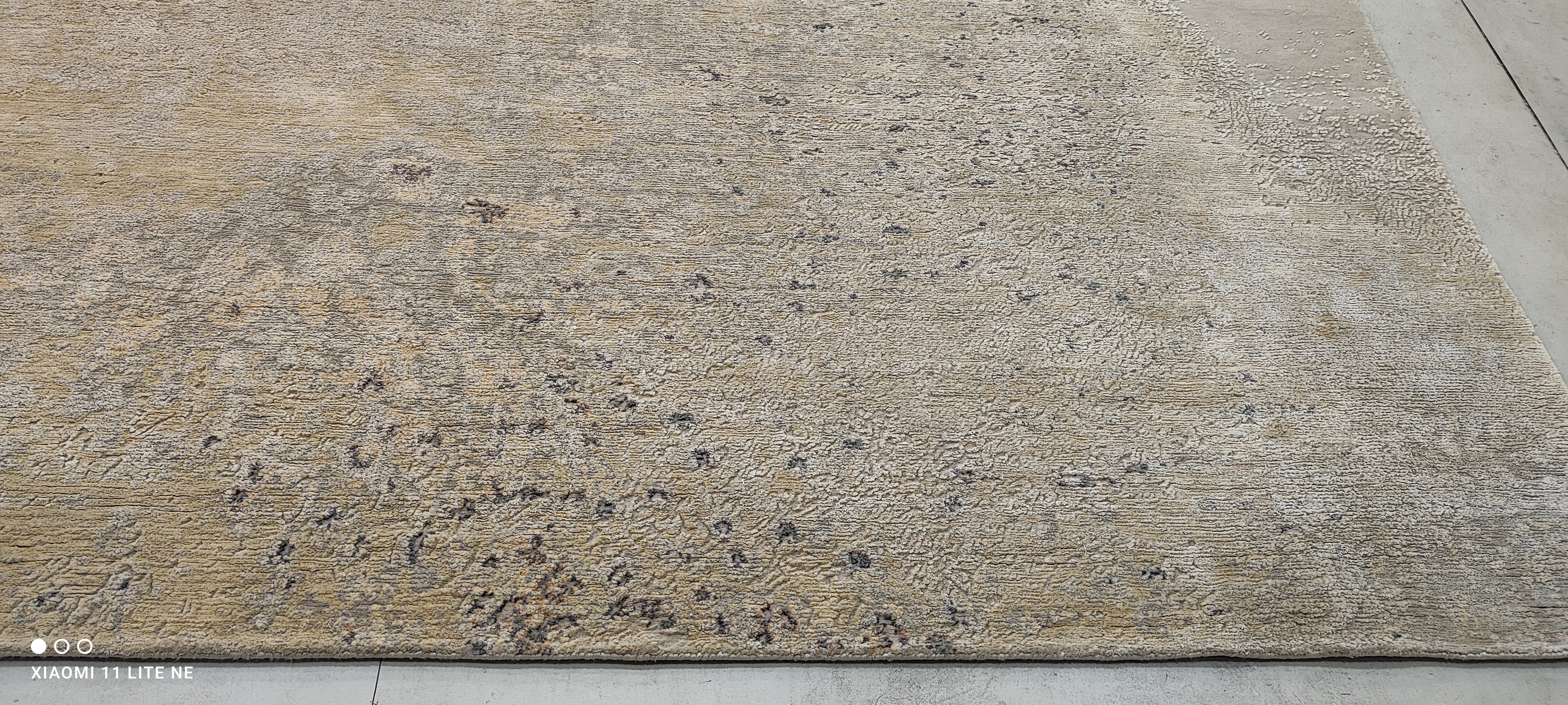 Jay Osmanski 9.3x12.3 Tan Hand-Knotted Modern Abstract Rug
