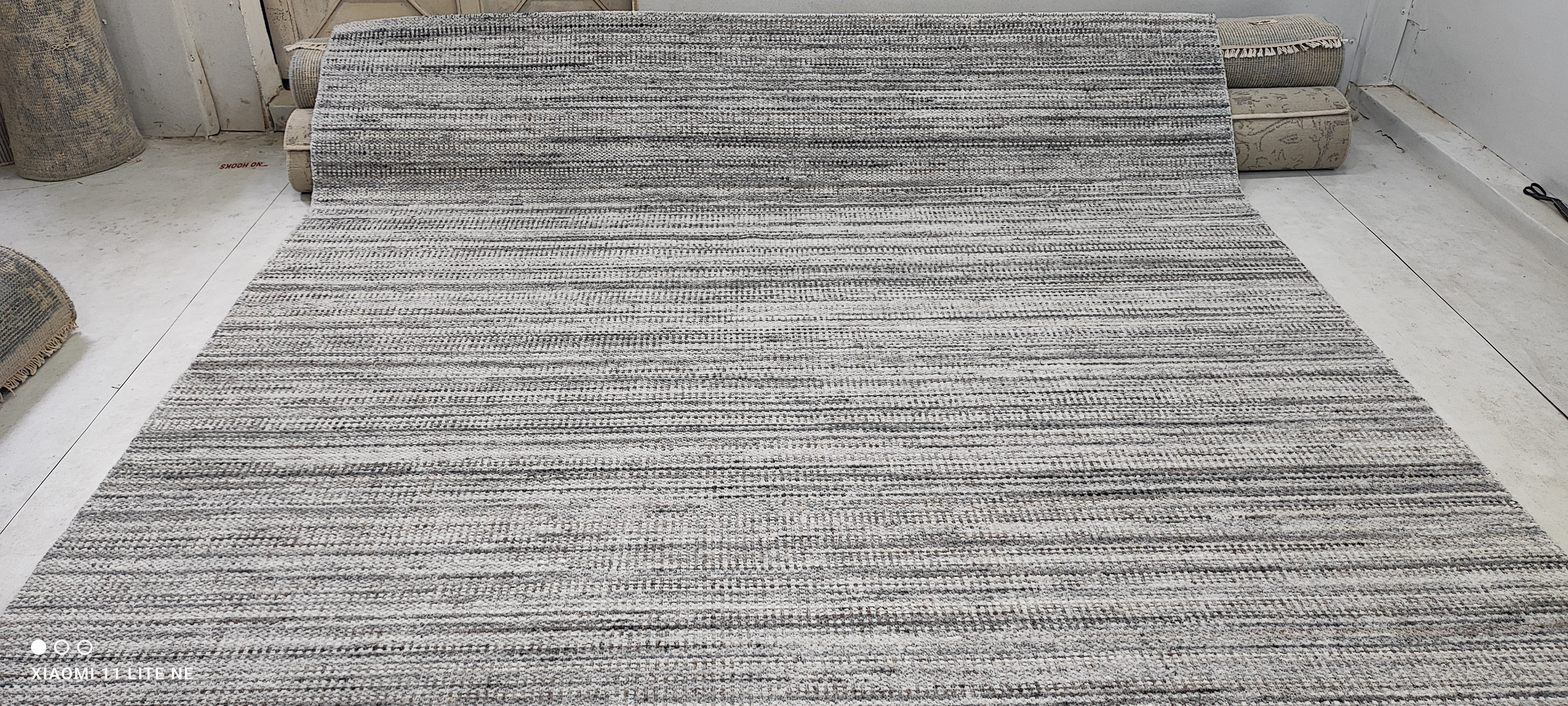 Connor Paton 8.6x11.6 Grey Hand-Knotted Grass Design Rug