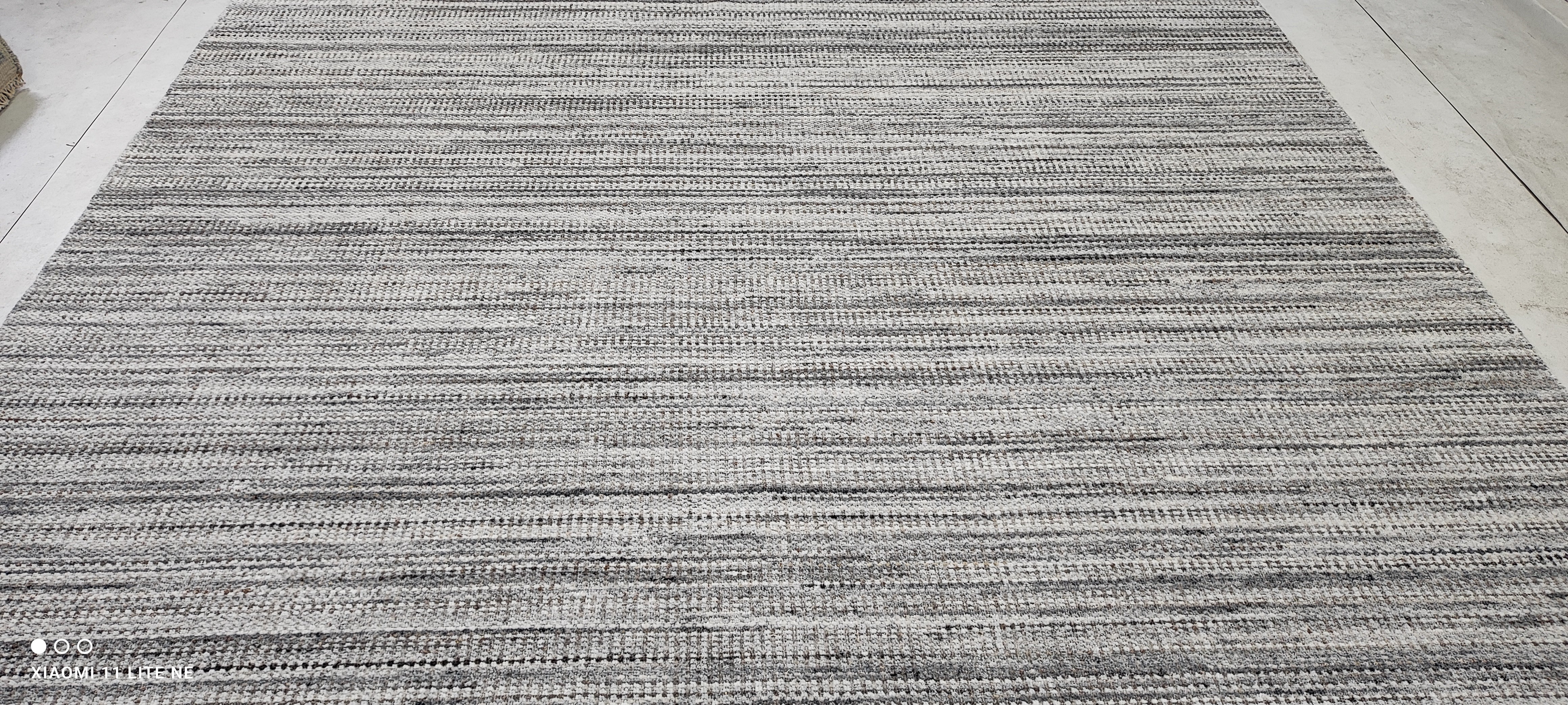 Connor Paton 8.6x11.6 Grey Hand-Knotted Grass Design Rug