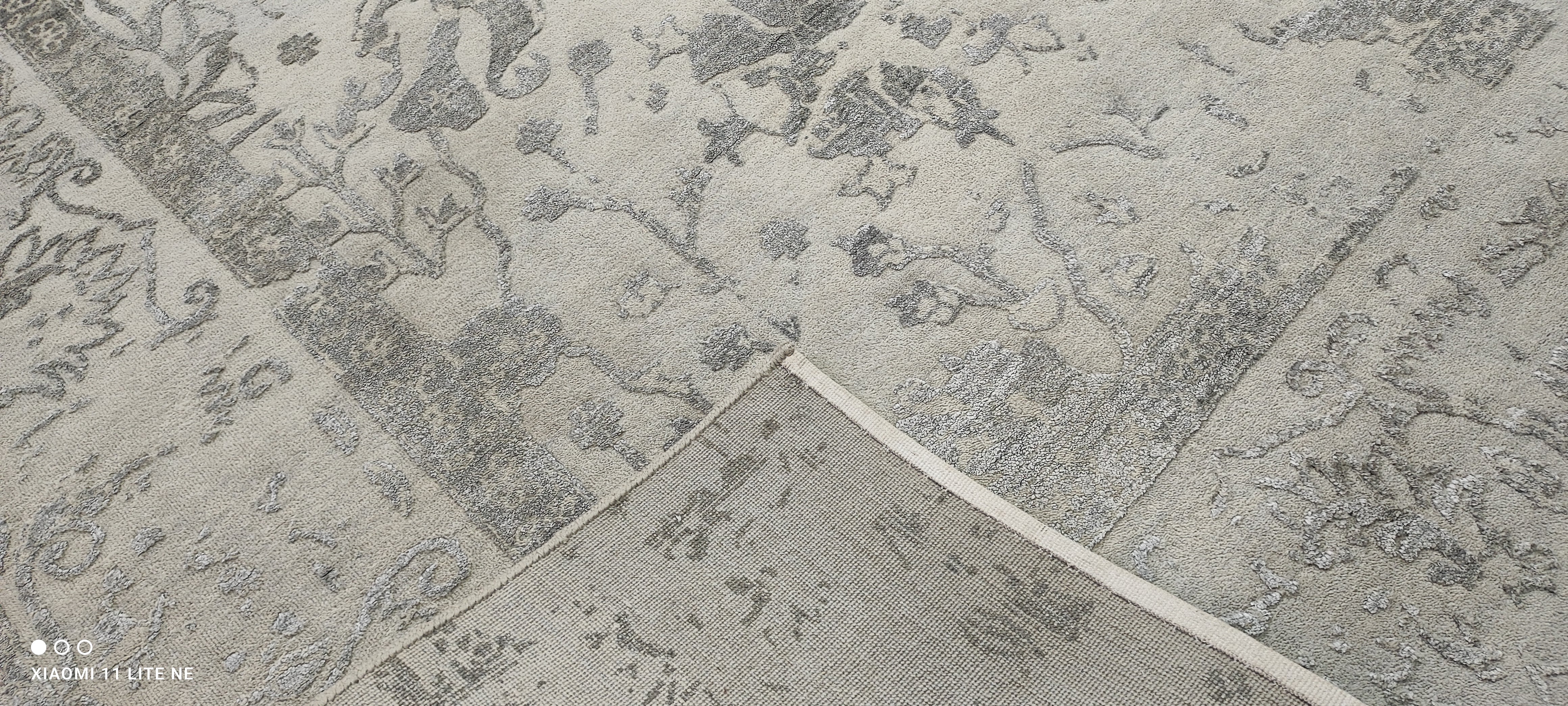 Damon Gupton 9x12 Grey High-Low Hand-Knotted Modern Rug