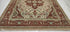 Zara Nikou Sichani 8x10 Ivory and Red Hand-Knotted Kashan Rug